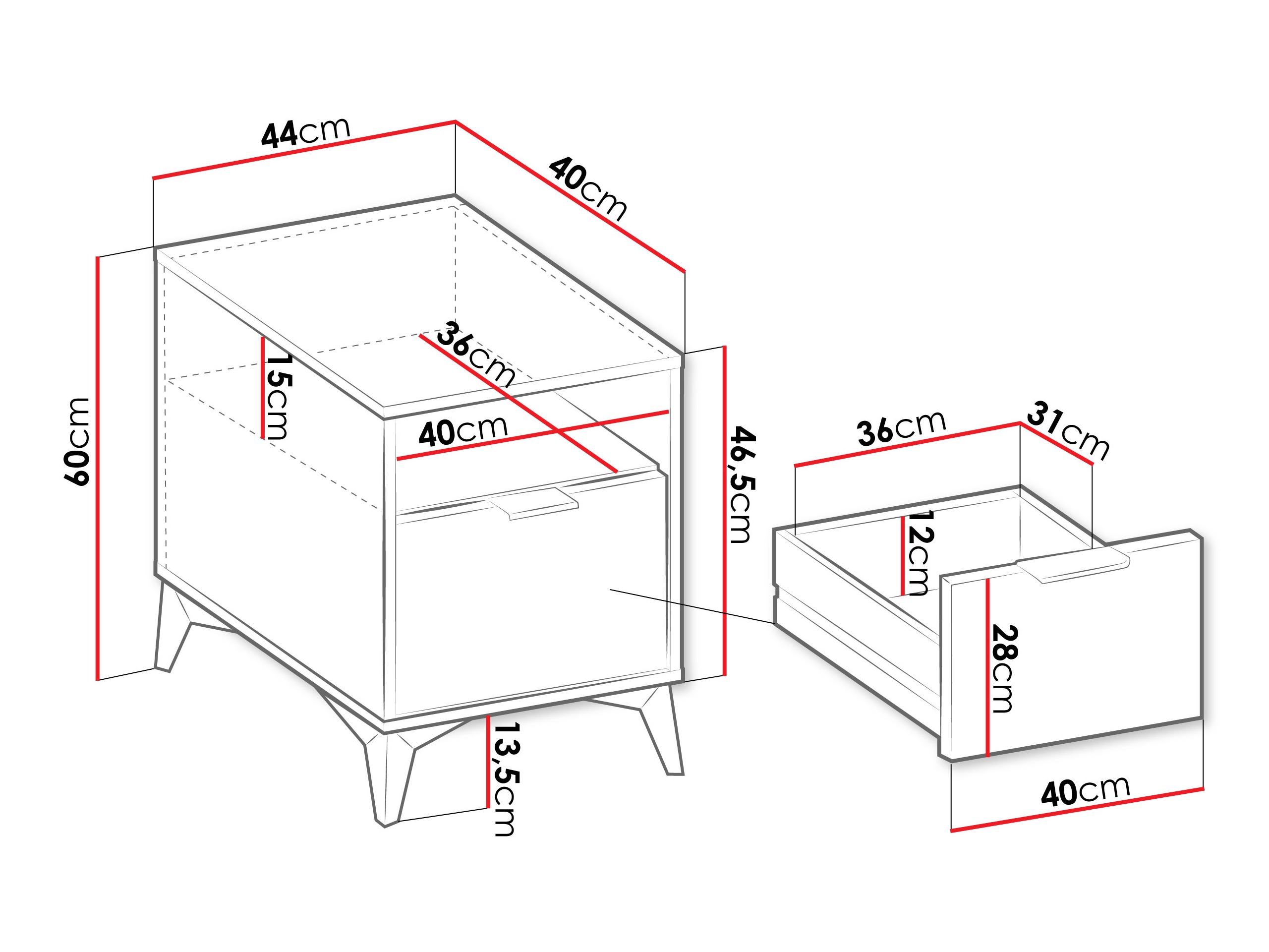 Nachttisch Comfivo Citrus I