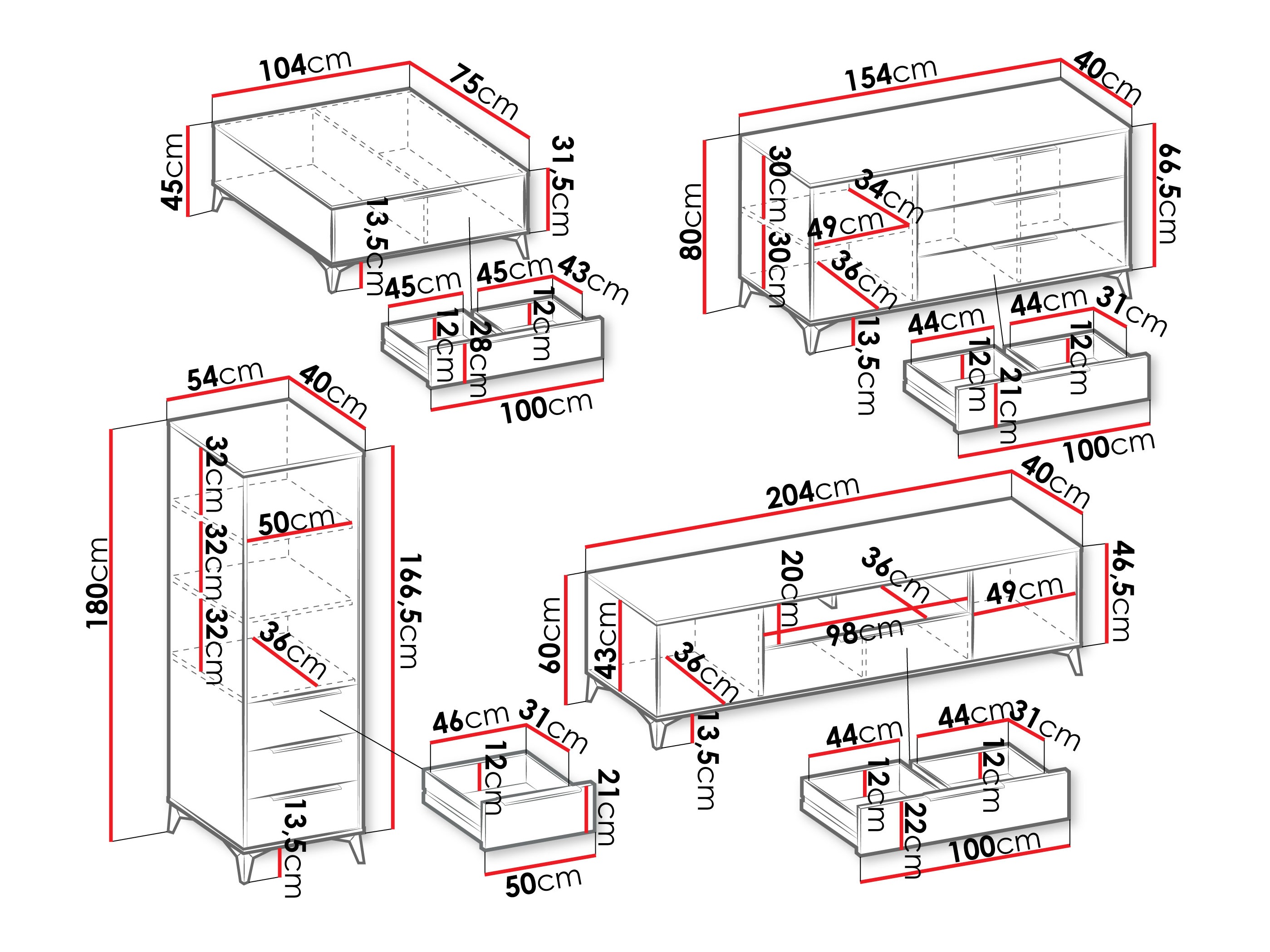 Wohnzimmer-Sets Comfivo Enoteo 108