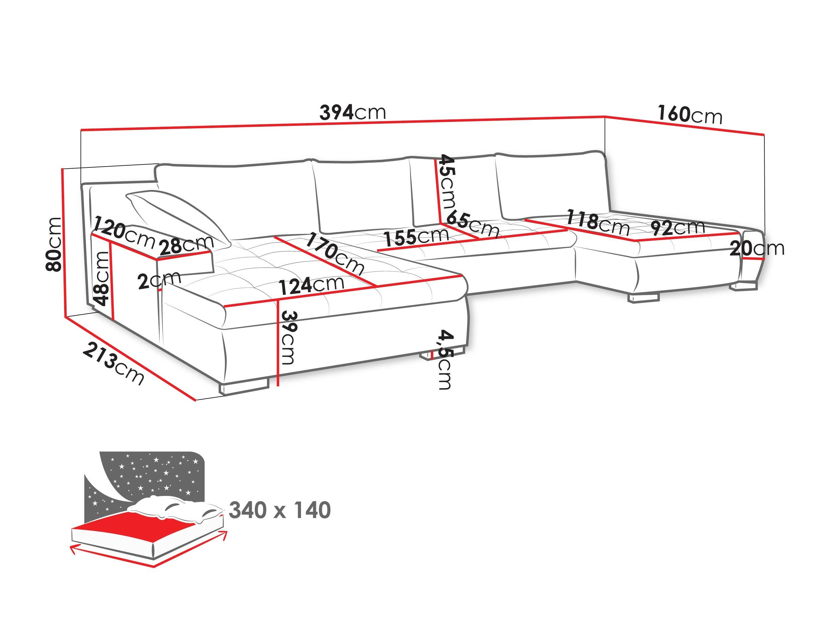 Ecksofa Comfivo 106 (Velo 637)