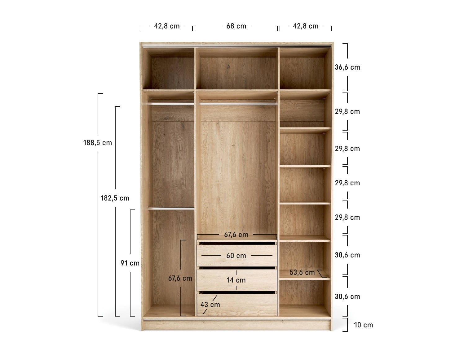 Kleiderschrank Daltoro 115