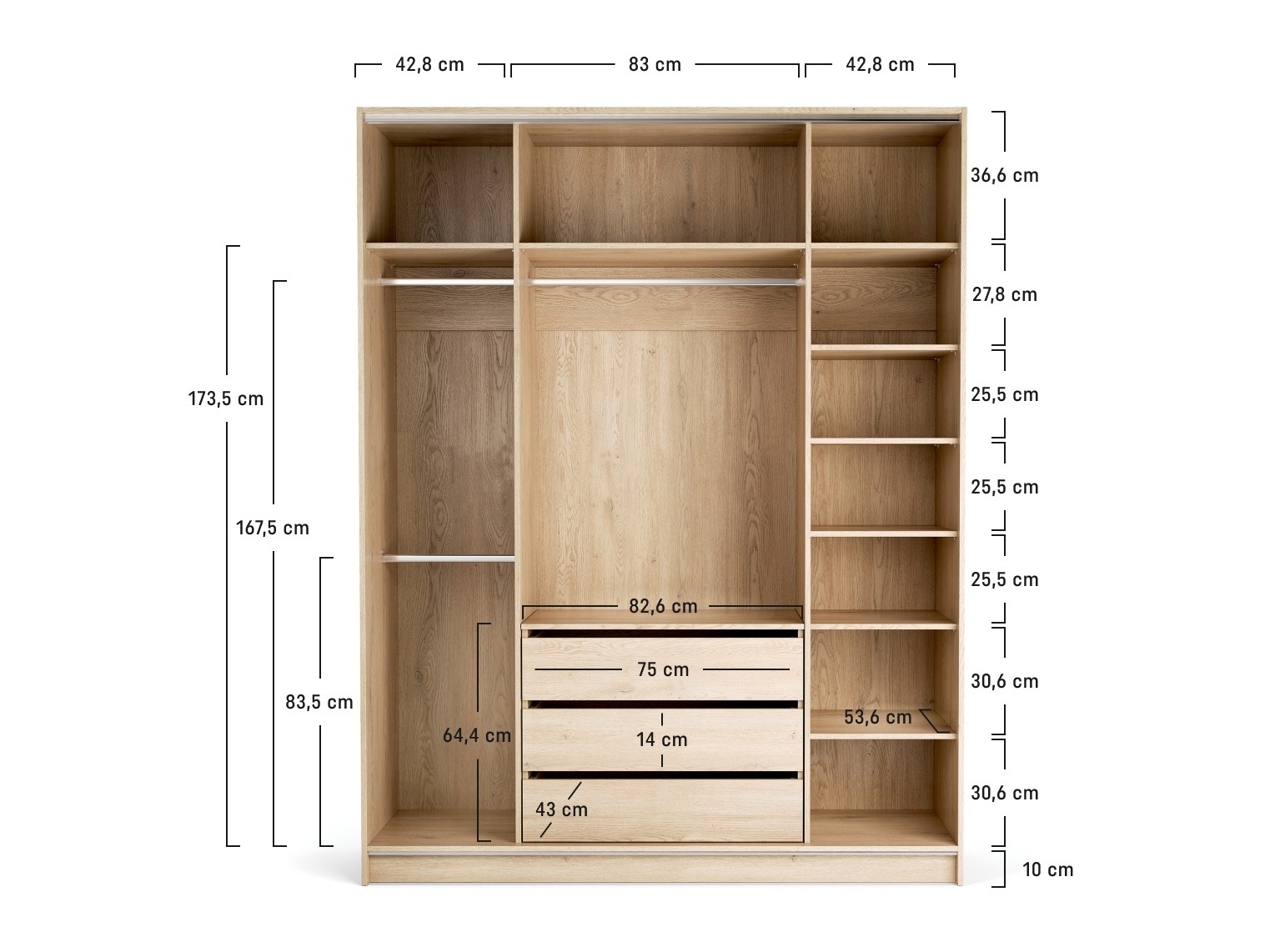 Kleiderschrank Daltoro 116