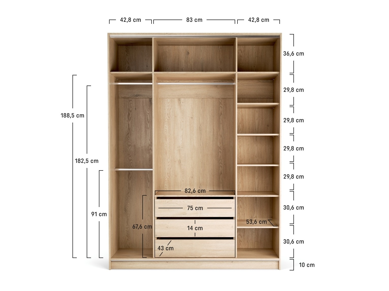 Kleiderschrank Daltoro 118