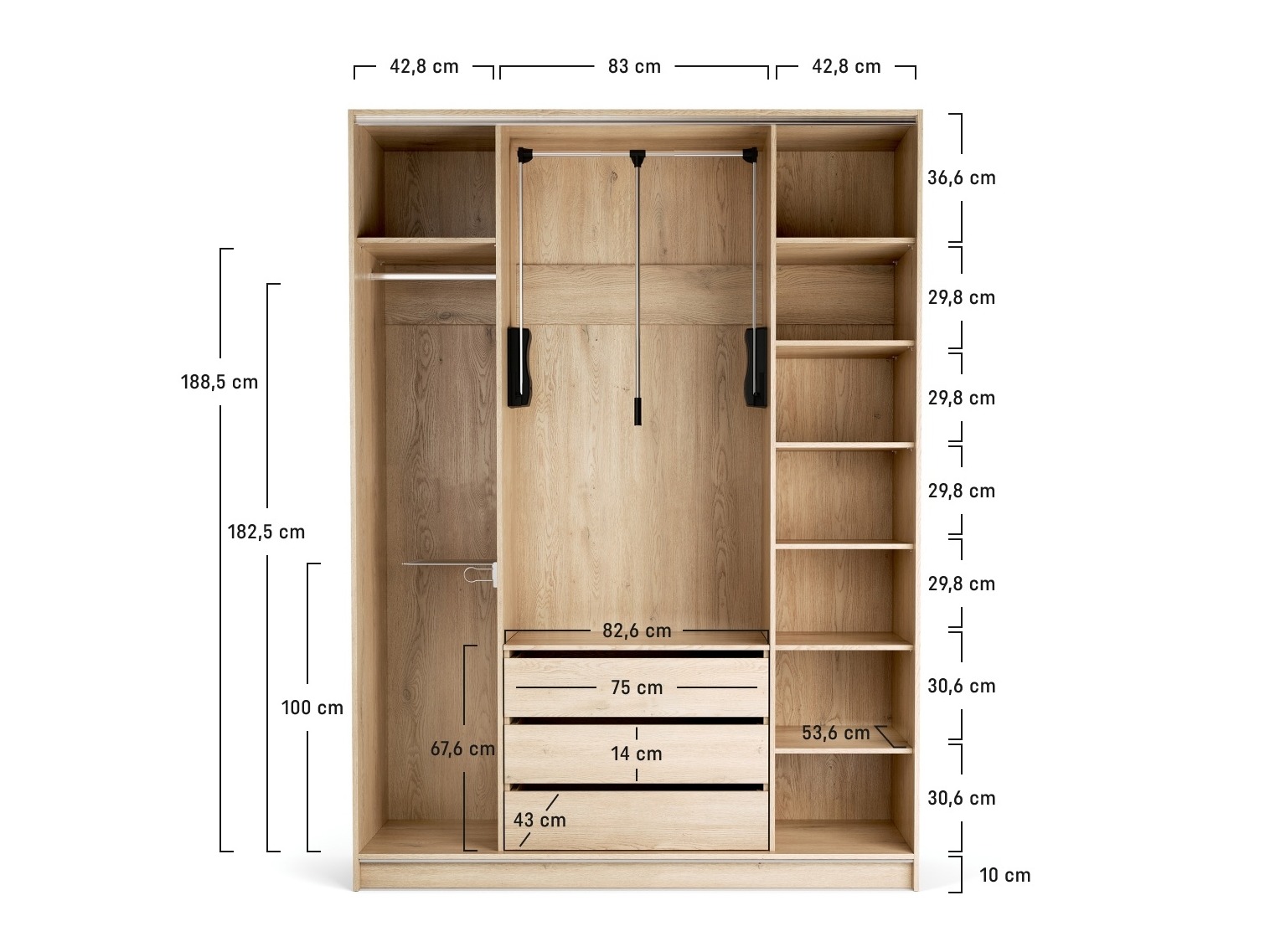 Kleiderschrank Daltoro 120