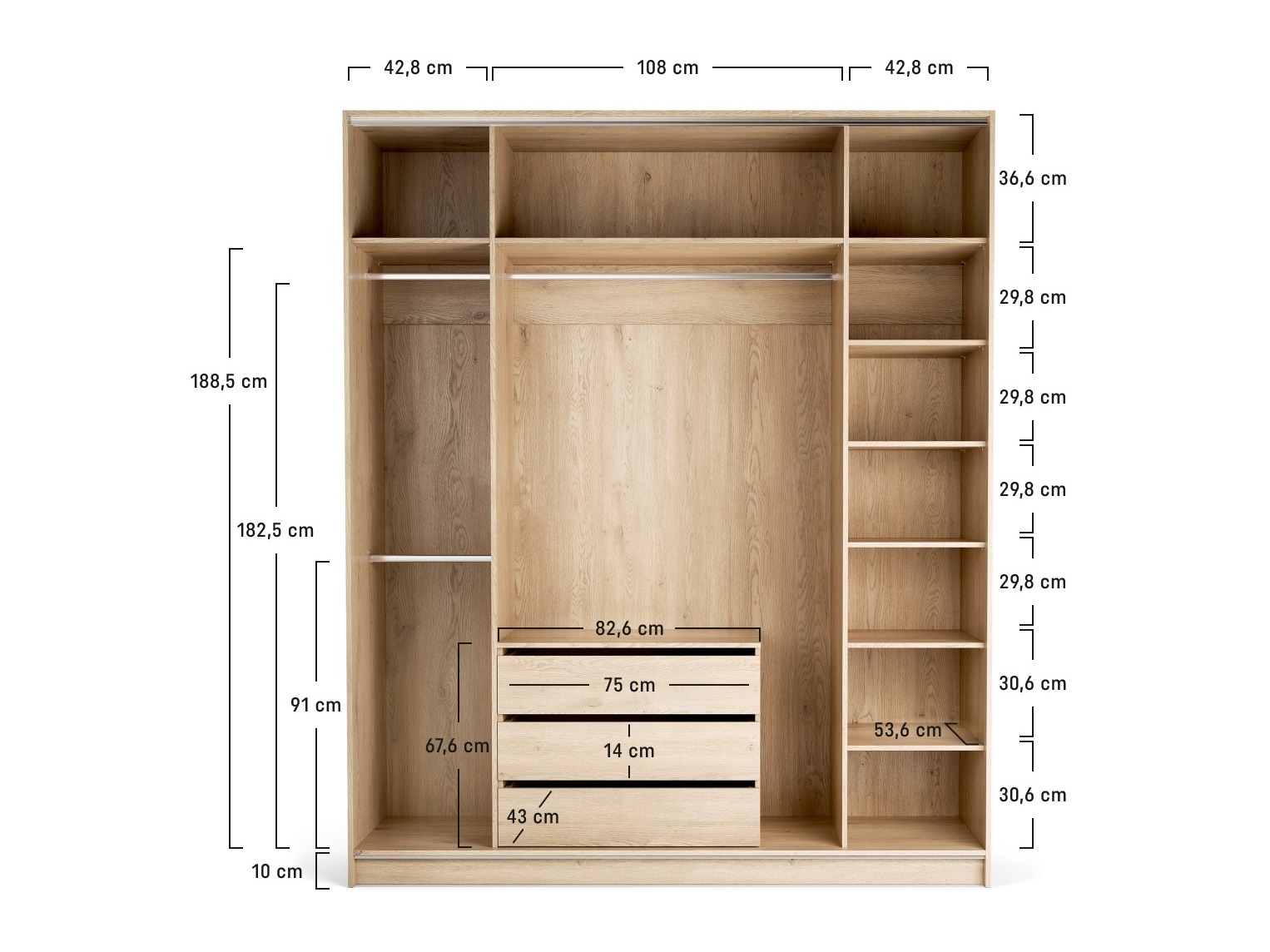 Kleiderschrank Daltoro 122