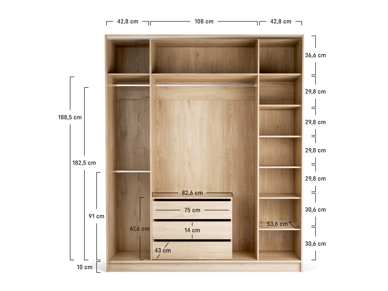 Kleiderschrank Daltoro 123