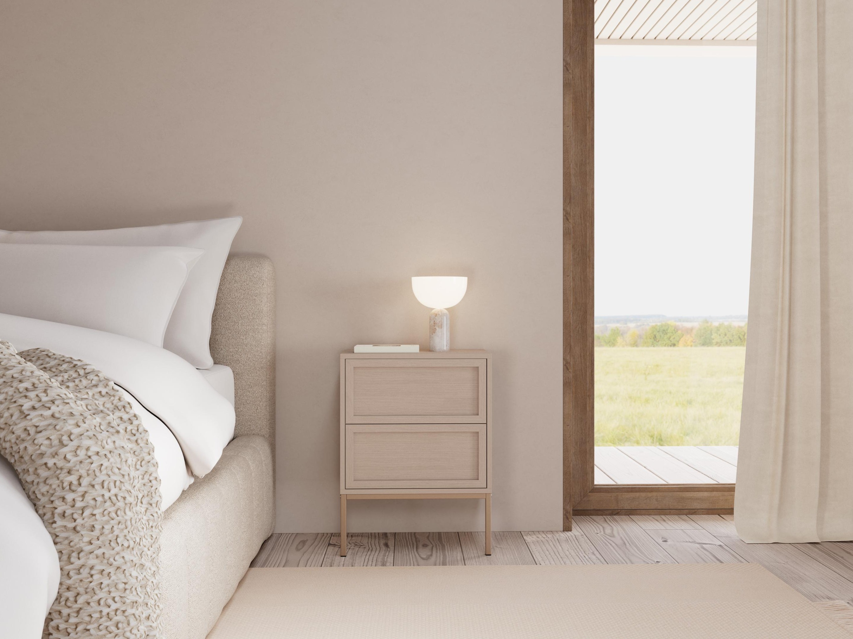 Nachttisch Norsica 1050 (Grau)