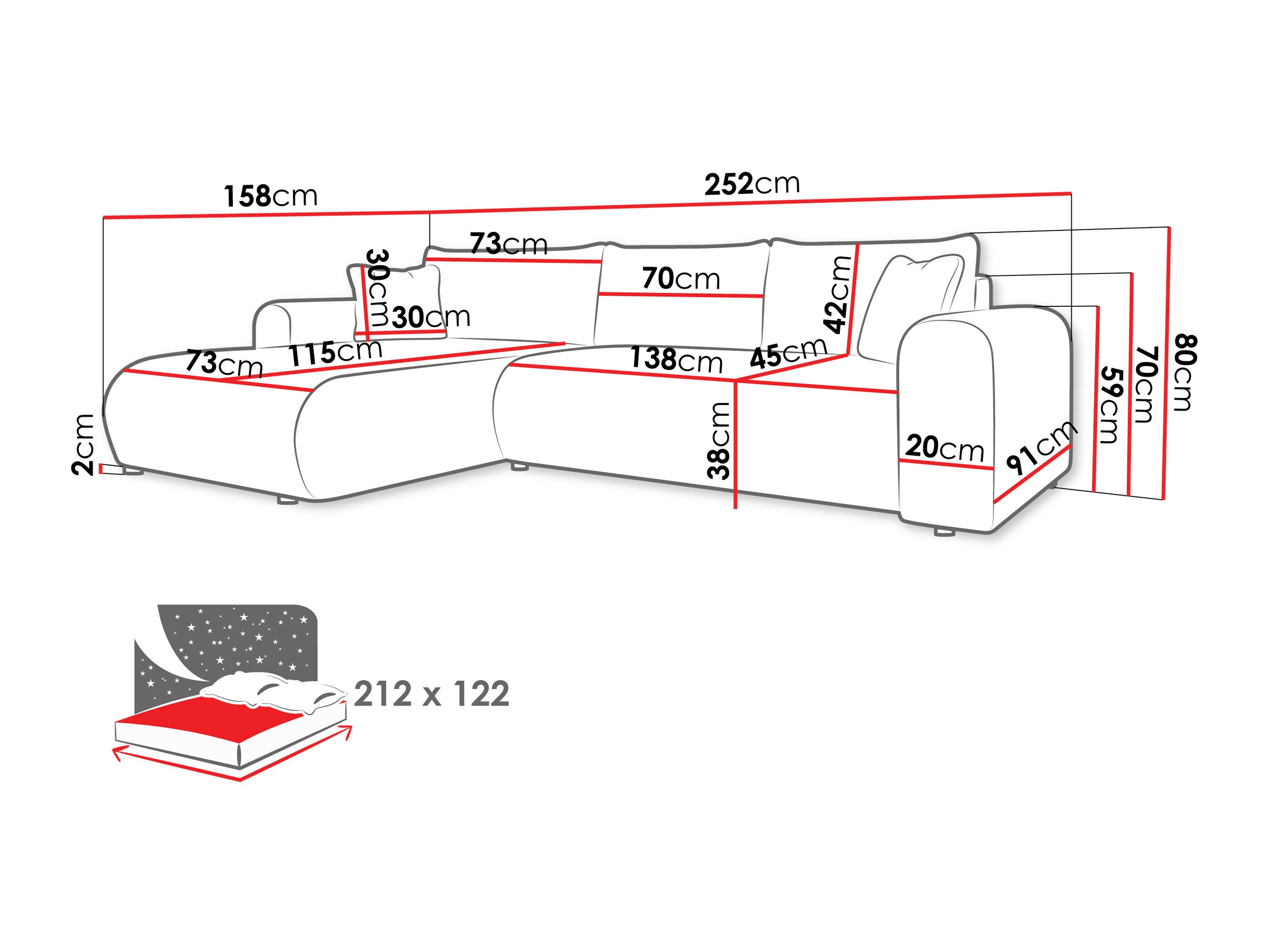 Ecksofa Comfivo Labor (Lumo 65)