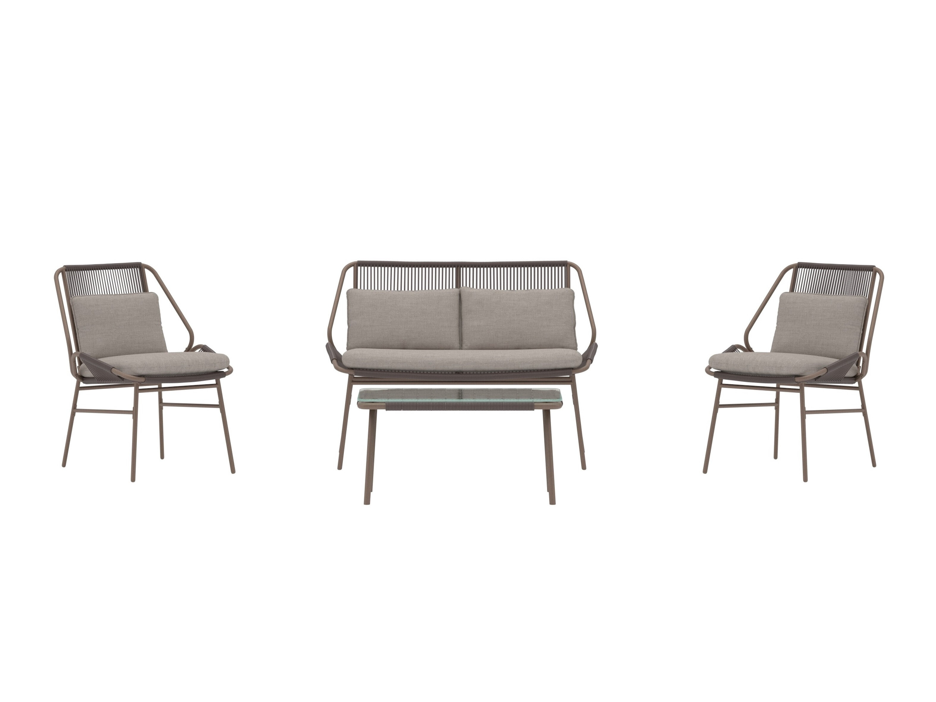 Gartenmöbel-Set Dallas 5169 (Braun + Beige)