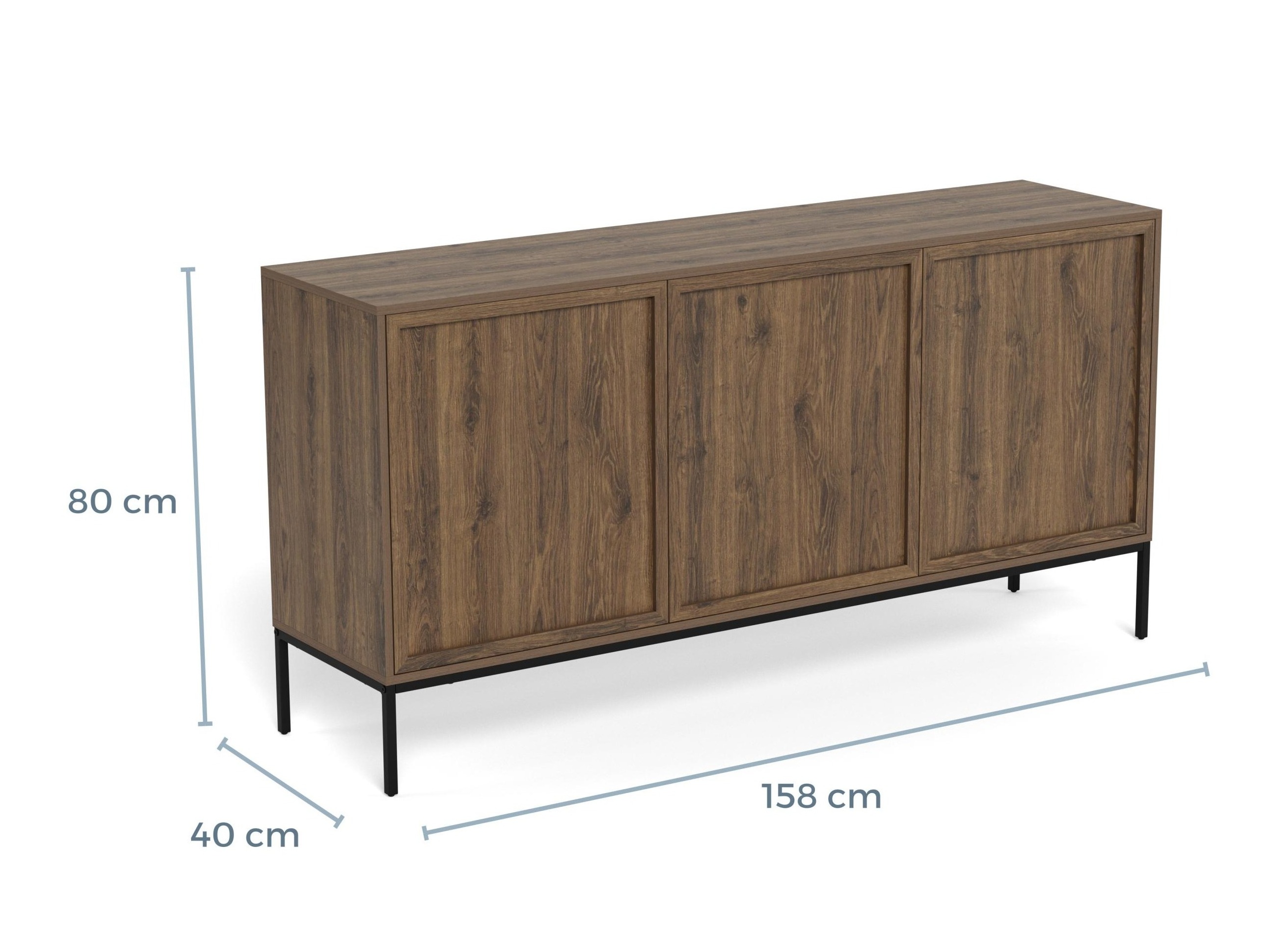 Sideboard Norsica 1051 (Dunkle Eiche)