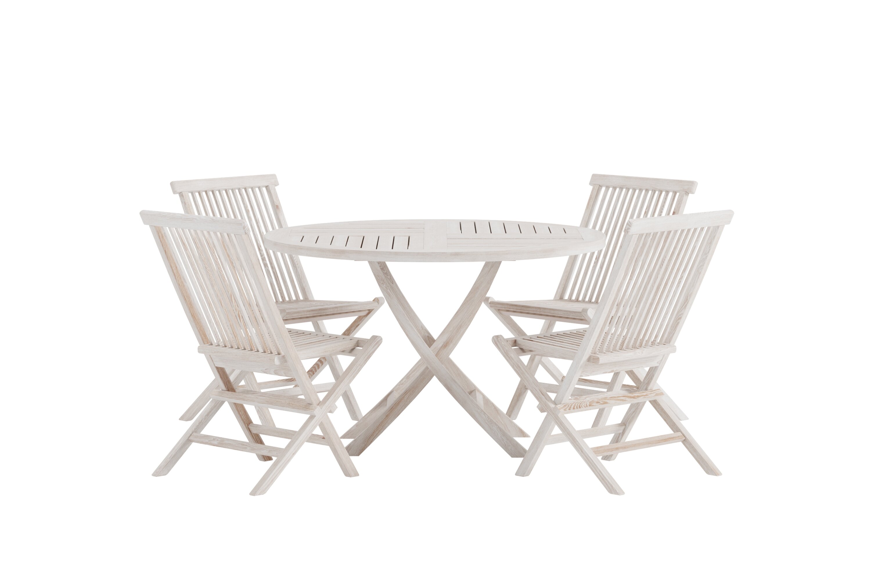 Tisch und Stühle Nunova 145 (Helles Holz)