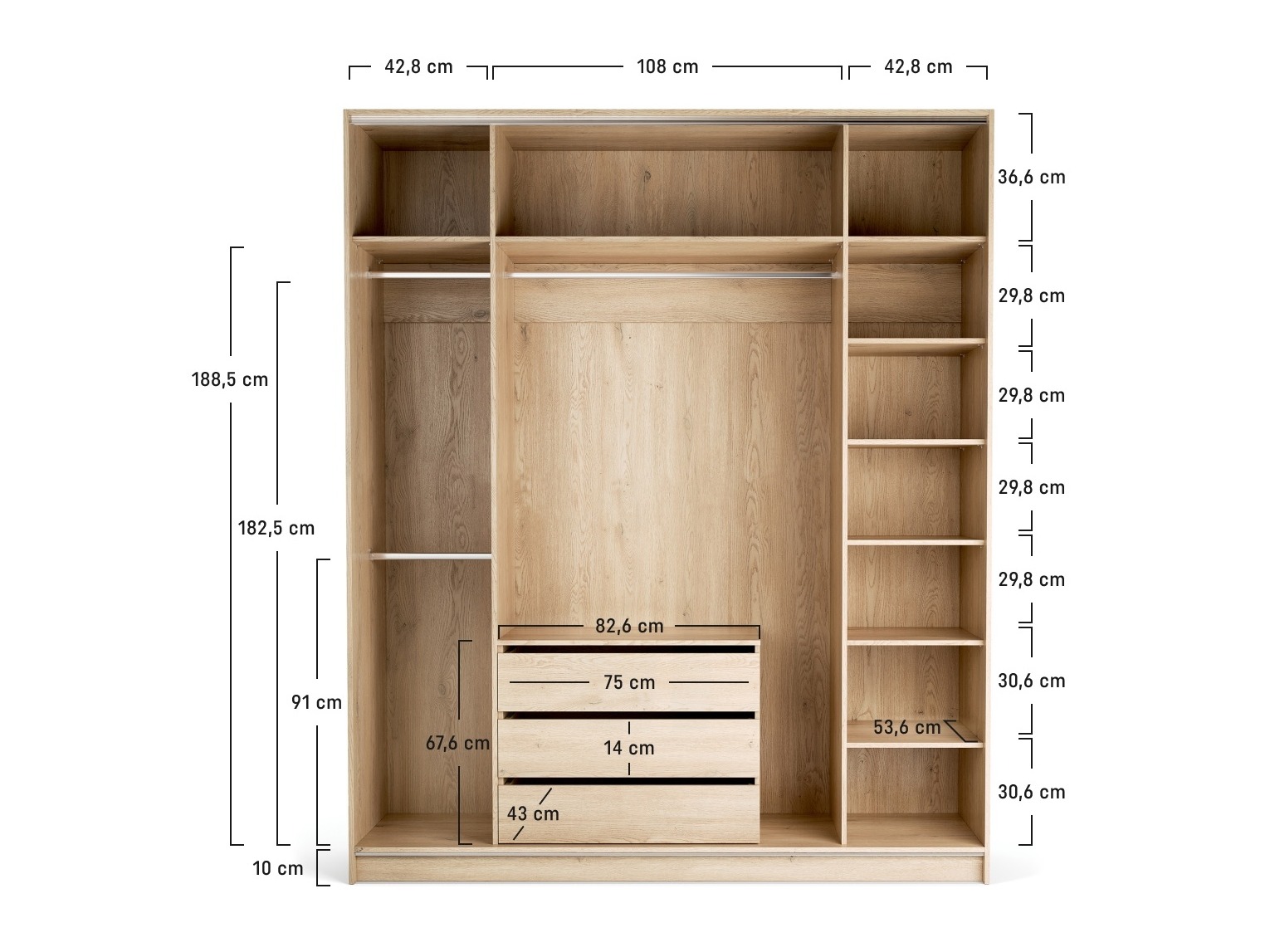 Kleiderschrank Daltoro 124