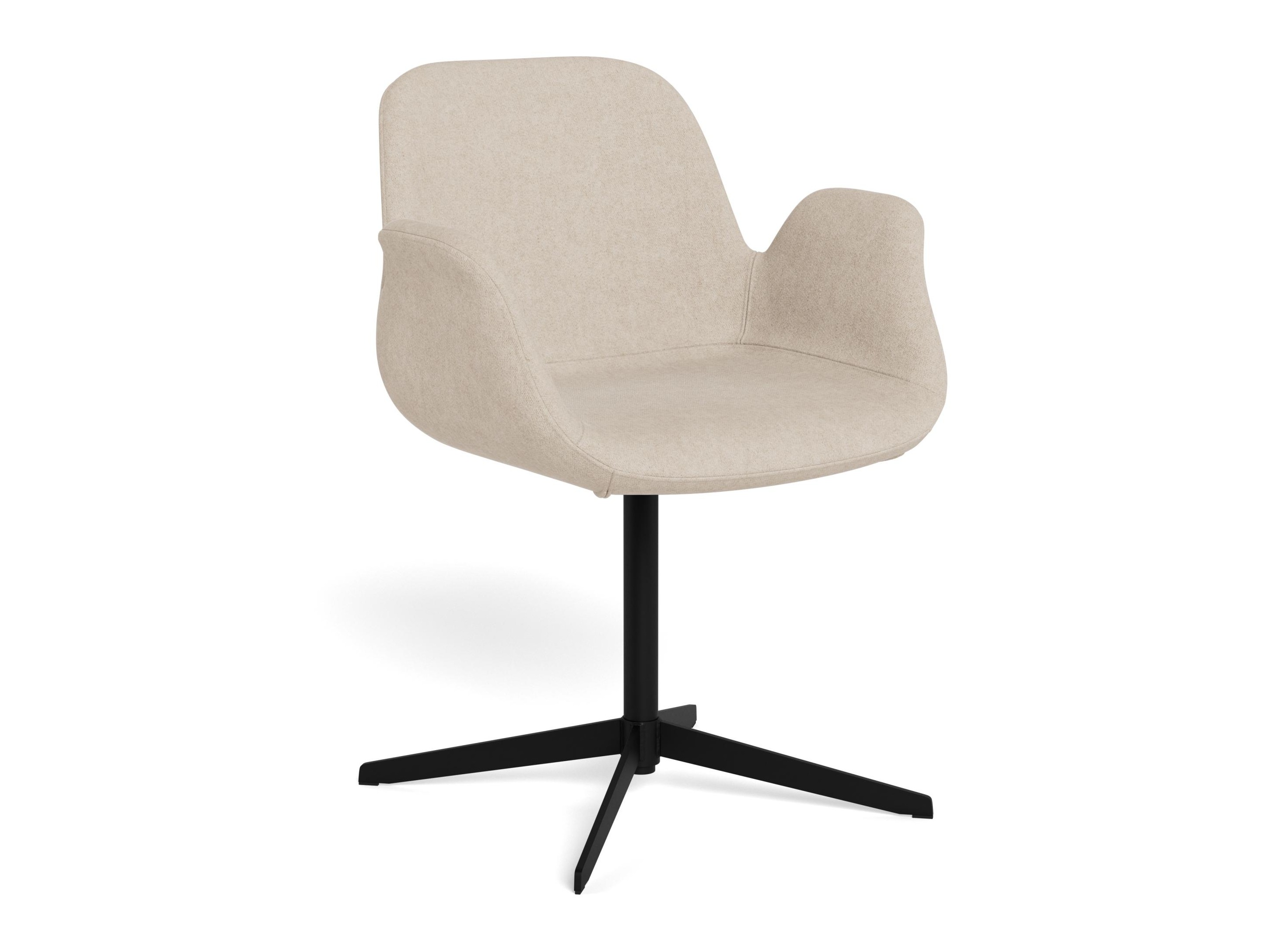 Stuhl Norsica 1058 (Schwarz + Hellbraun)