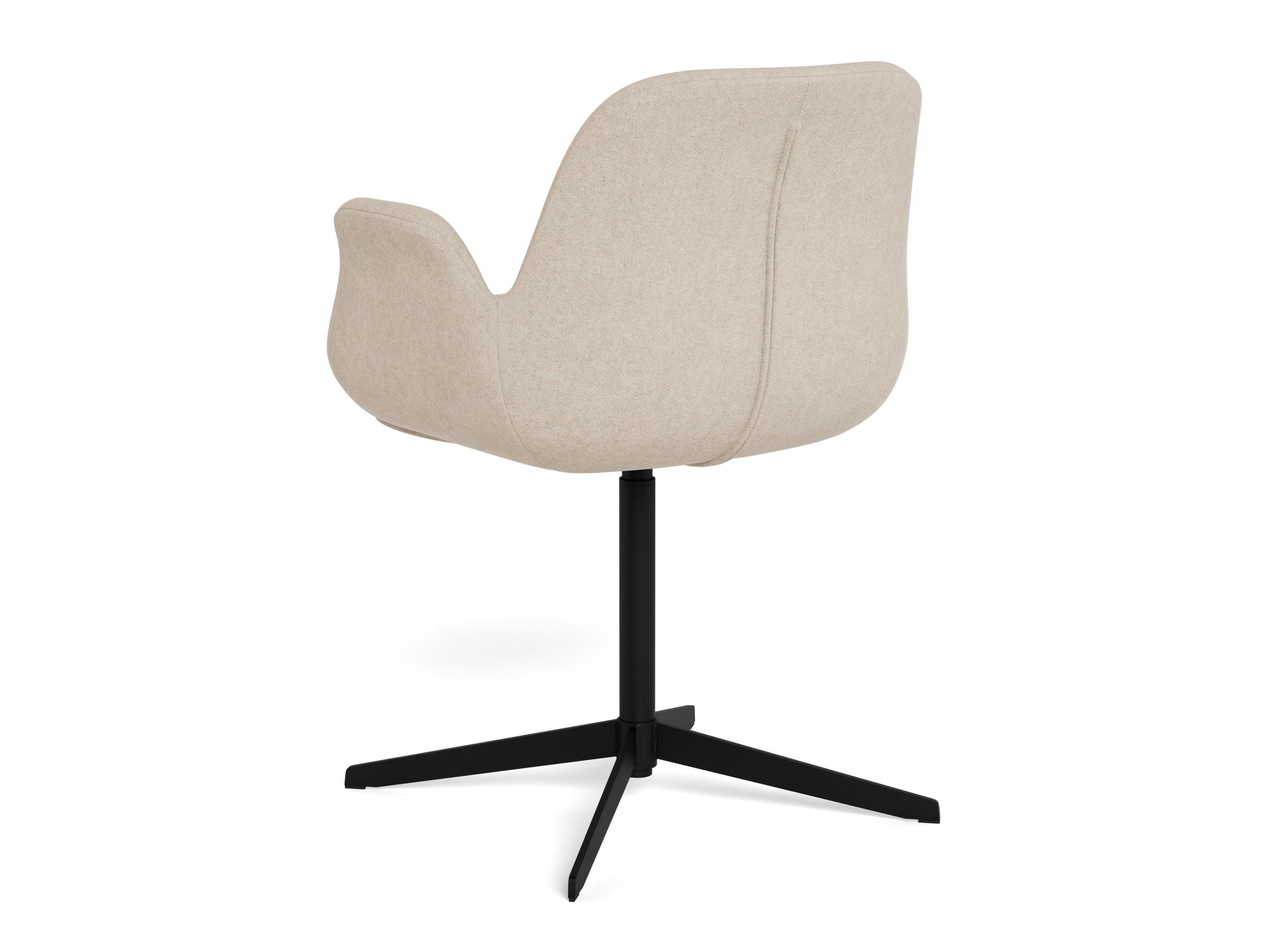 Stuhl Norsica 1058 (Schwarz + Hellbraun)