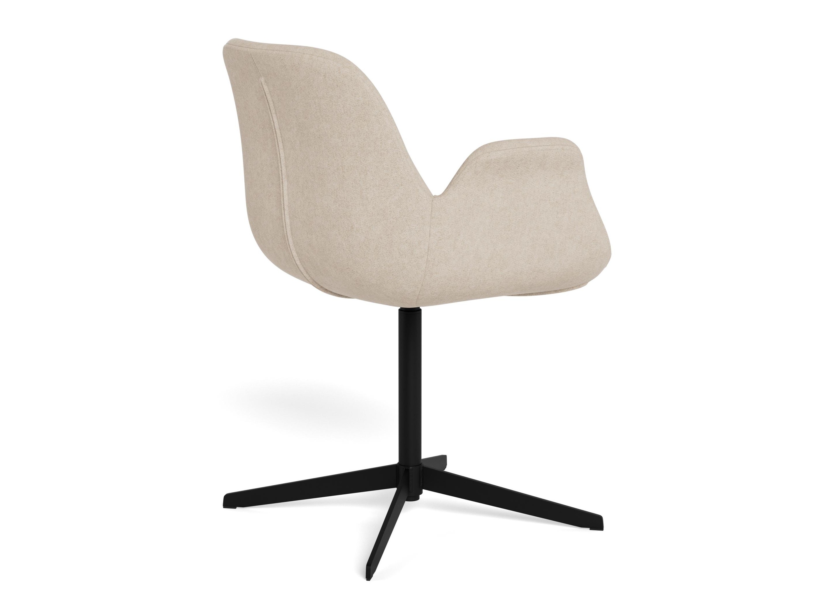 Stuhl Norsica 1058 (Schwarz + Hellbraun)