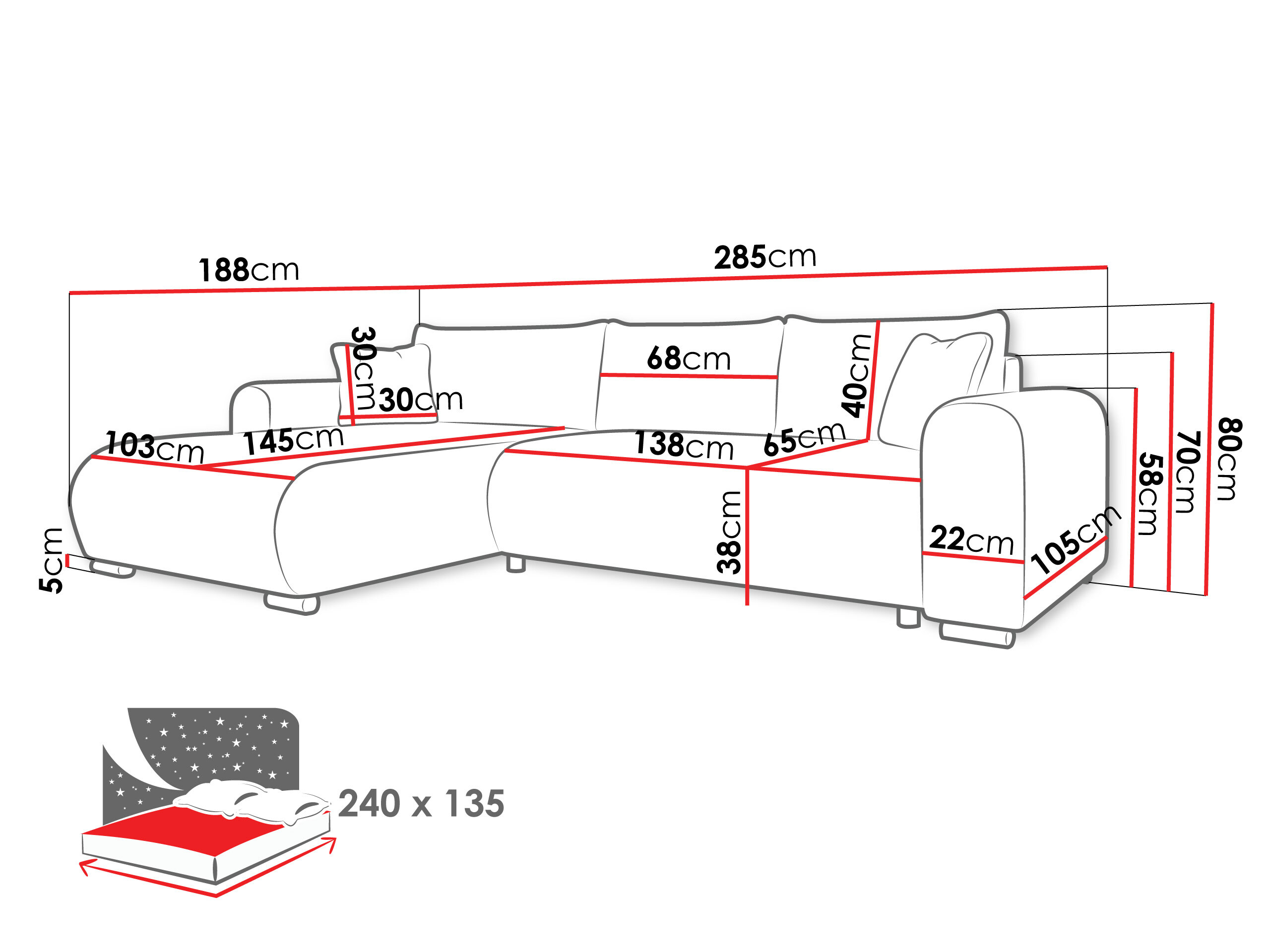 Ecksofa Comfivo Consors (Poso 52)