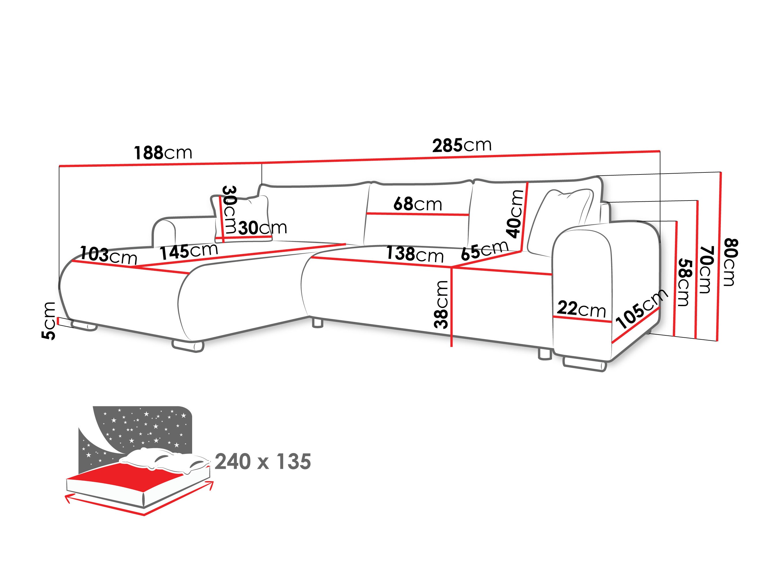Ecksofa Comfivo Consors (Taro 57)