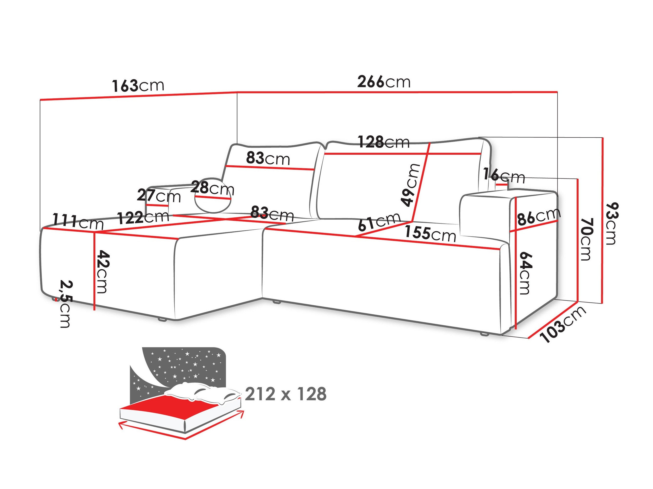 Ecksofa Comfivo Societas (Taro 57)