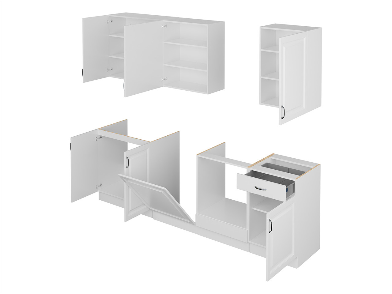 Modulares Küchenset Retro White 150