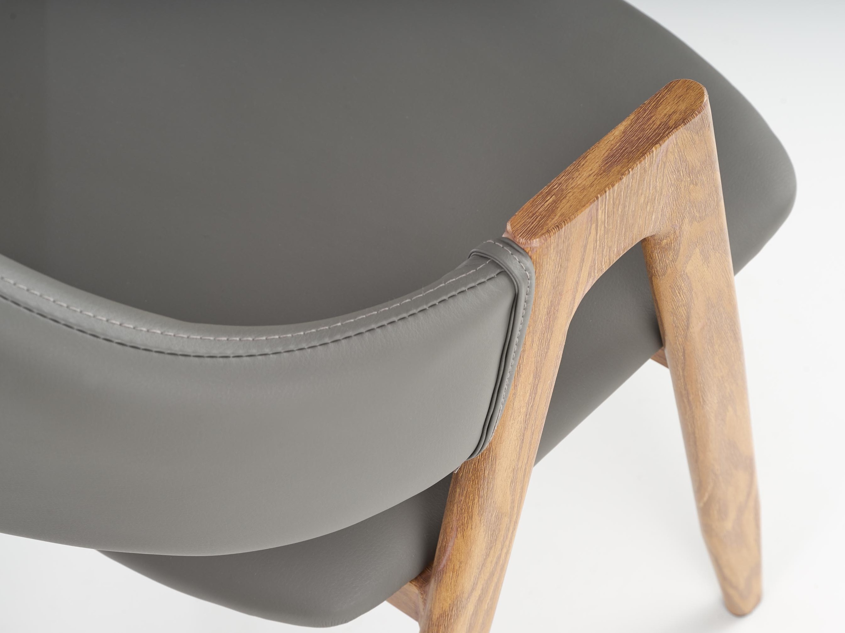 Stuhl Houston 561 (Grau + eichenholzoptik)