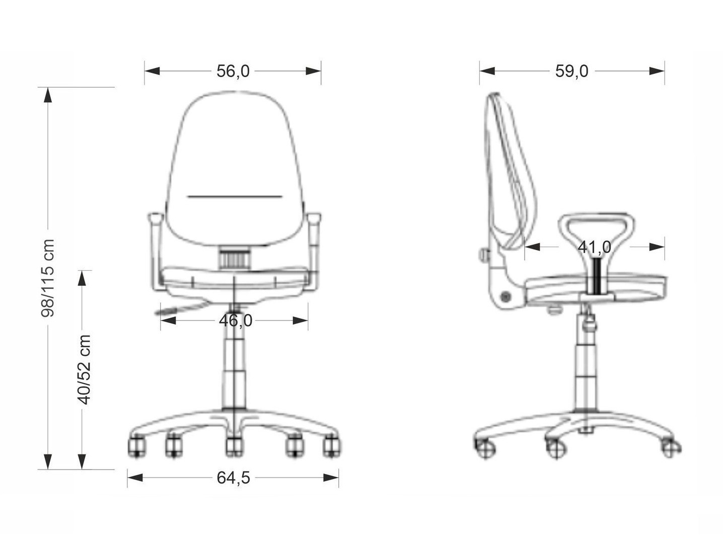 Bürostuhl Houston 152 (Schwarz)