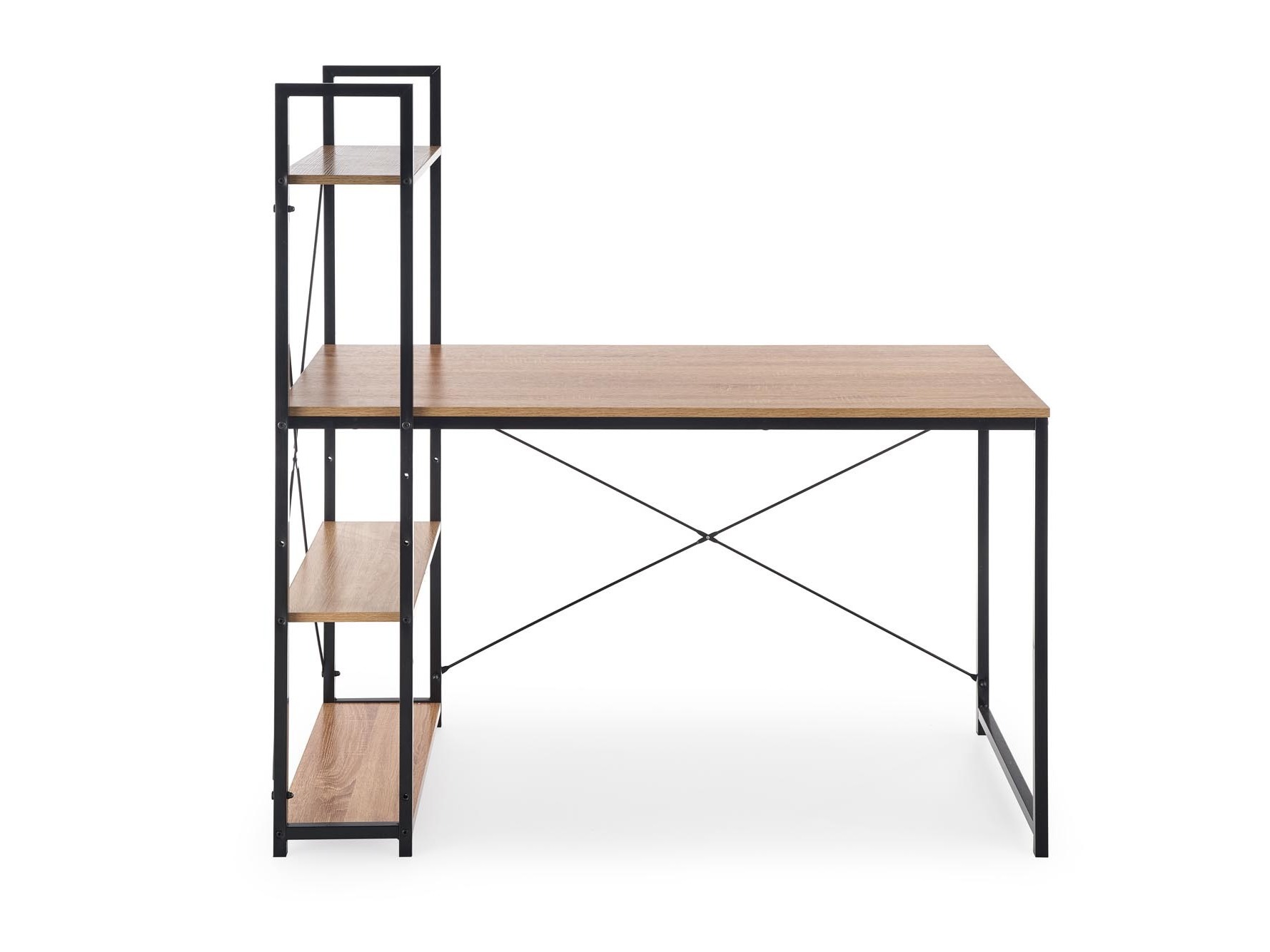 Bürotisch Houston 1888 (Sonoma eichenholz + Schwarz)