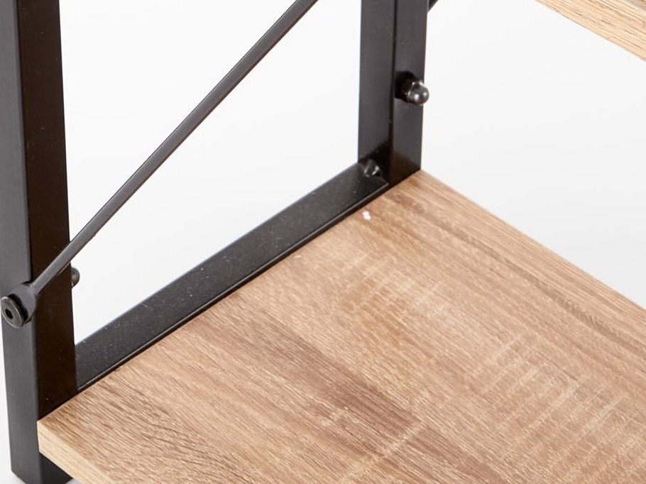 Bürotisch Houston 1888 (Sonoma eichenholz + Schwarz)