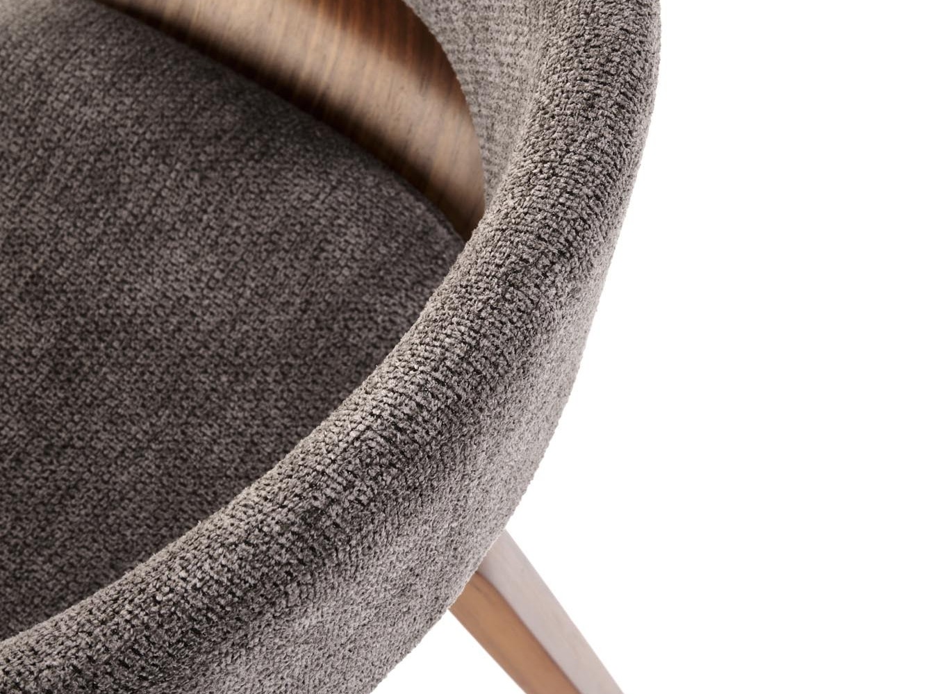 Stuhl Houston 1597 (Grau + Walnussholzoptik)