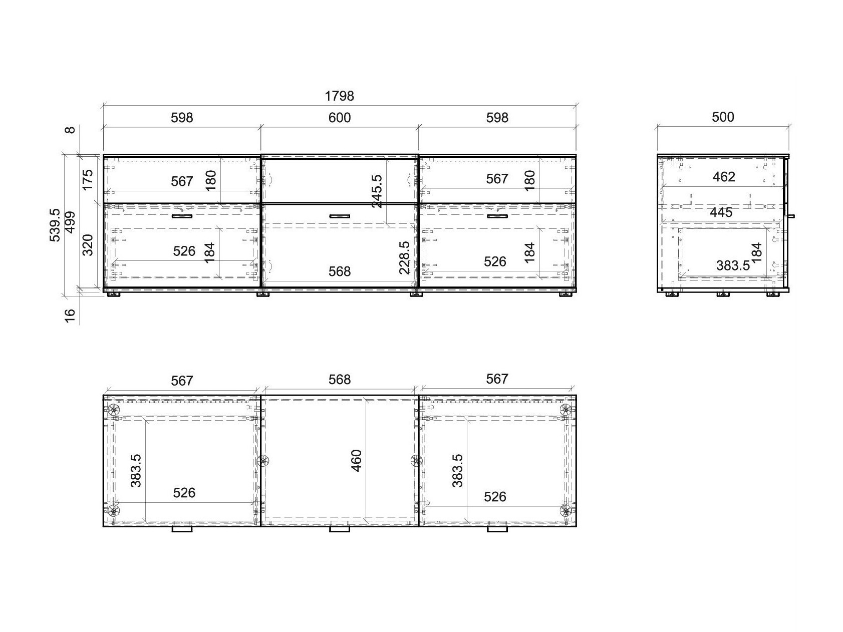 Wohnzimmer-Set Alnue 107