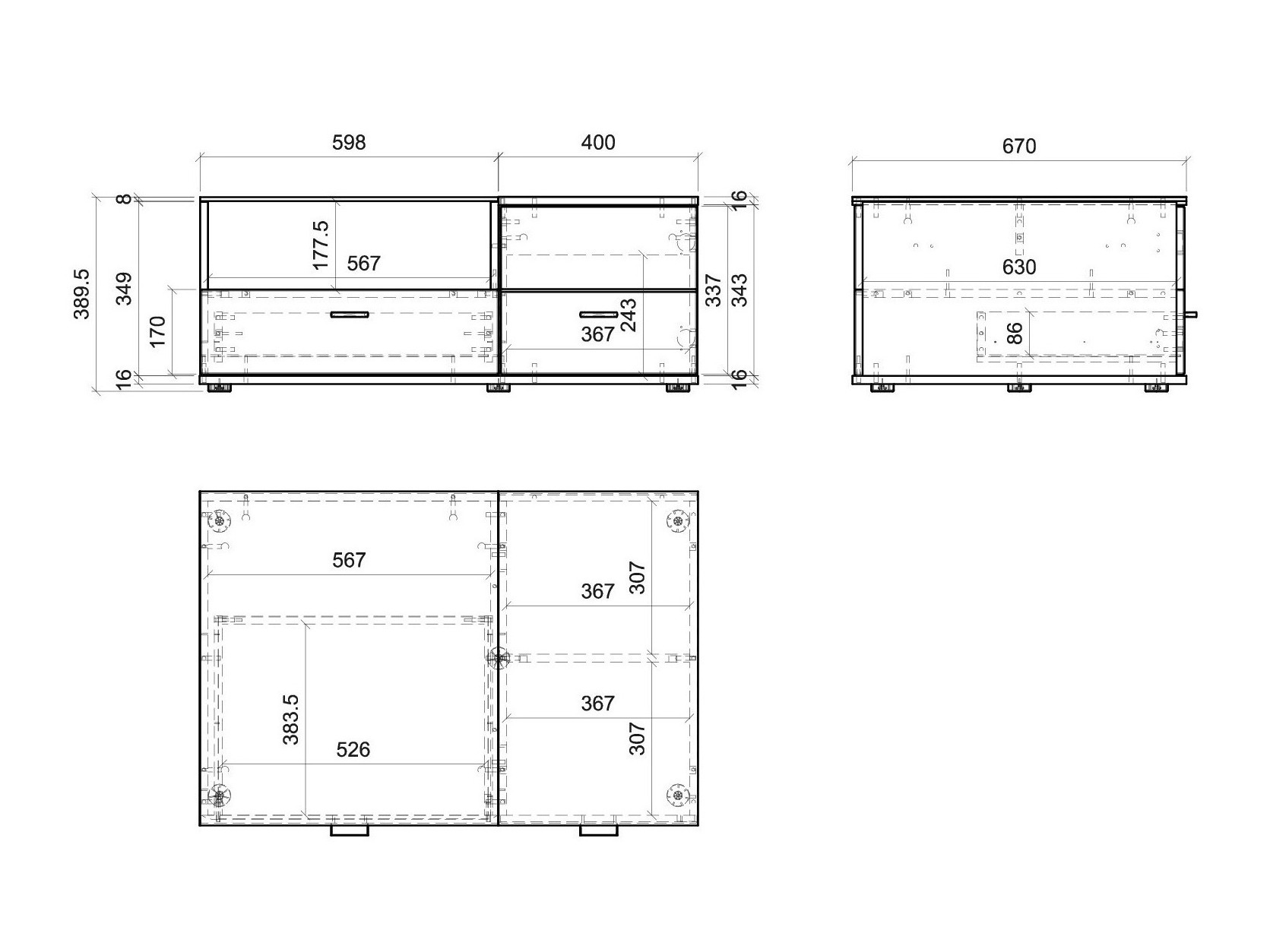 Wohnzimmer-Set Alnue 107