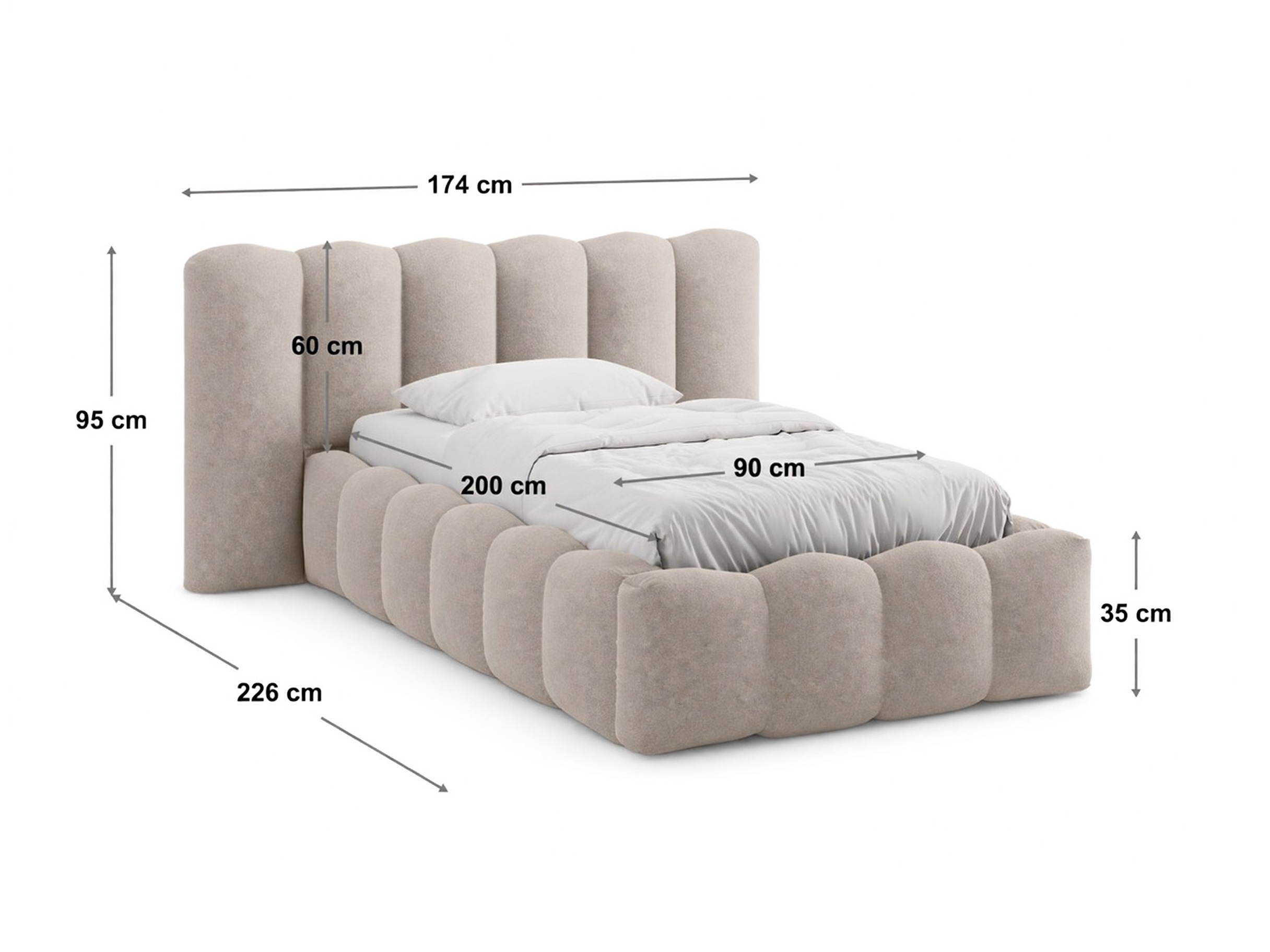 Bett Cirleve 113 (Paris Dark Blue)