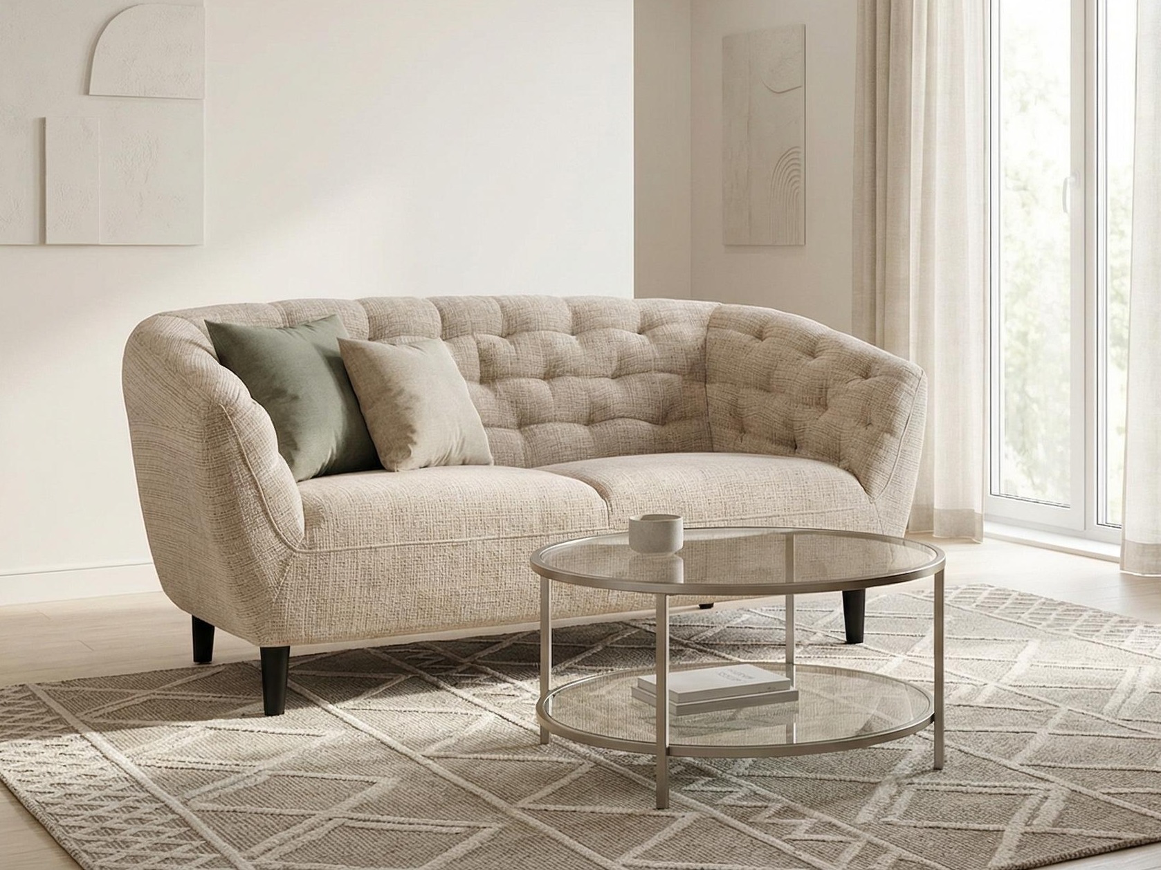 Chesterfield-Sofa Norsica 260 (Beige)