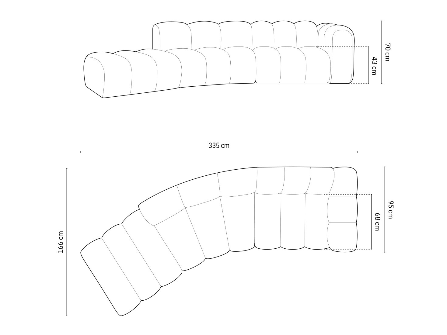 Modulares Sofa Cirleve 107 (Baloo 2088)