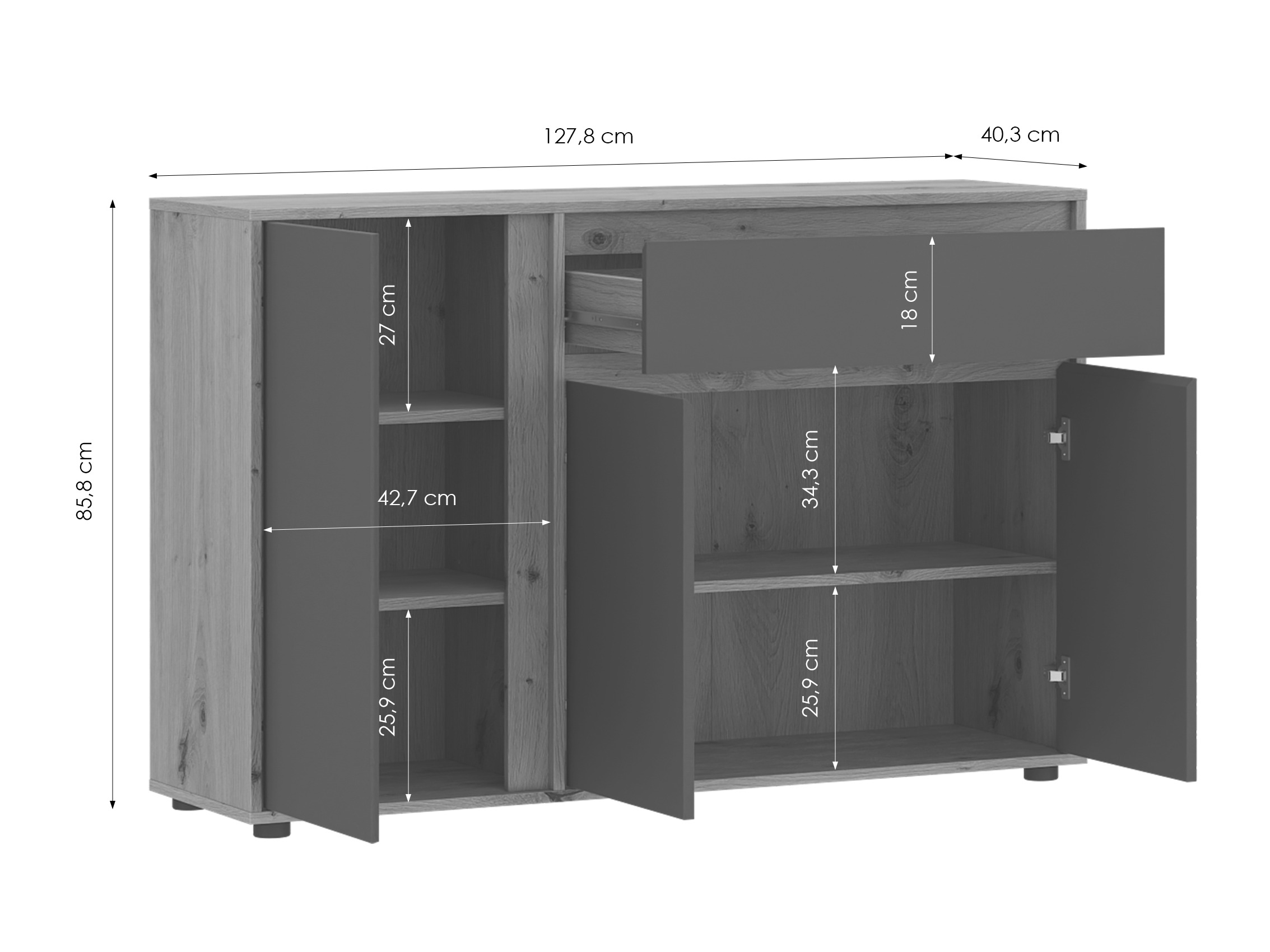 Kommoden Ontario 227