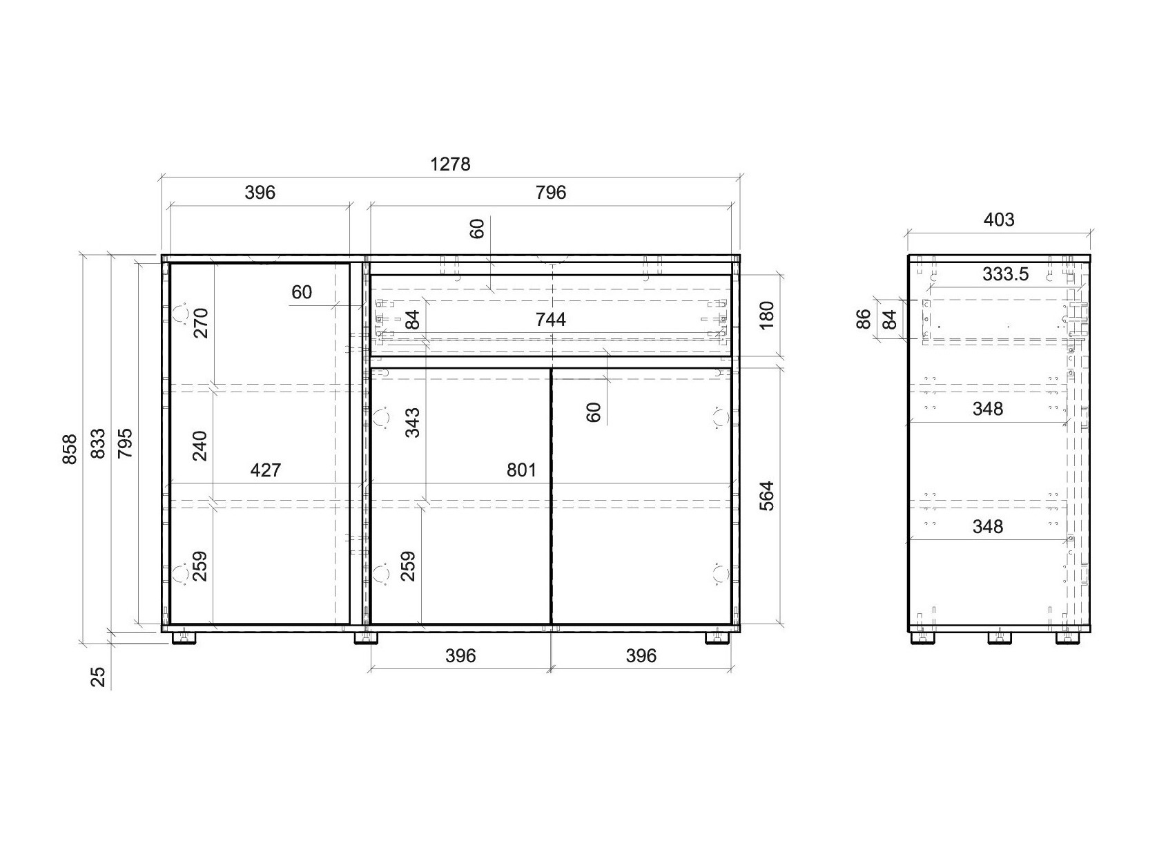 Kommoden Ontario 227