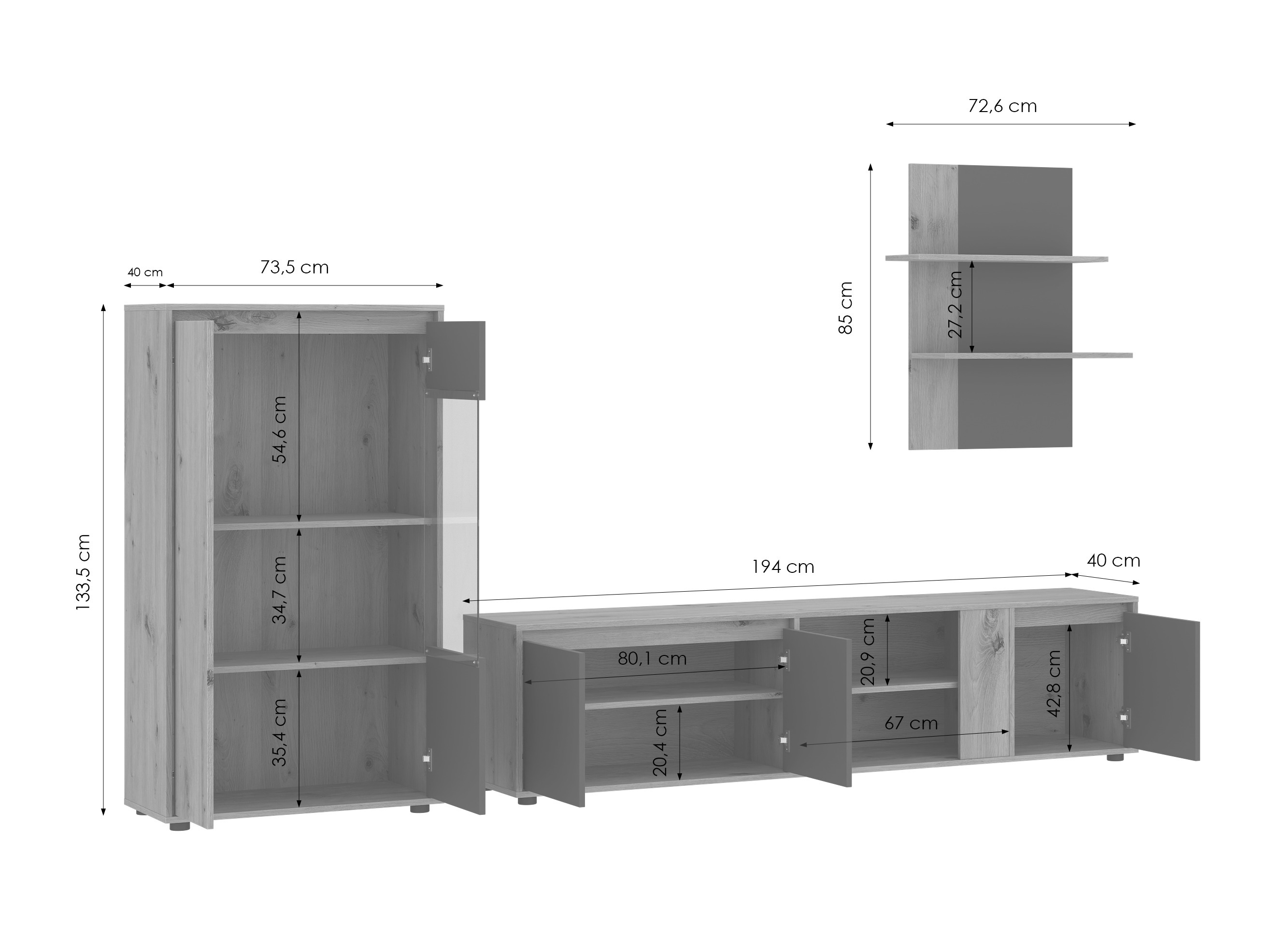Wohnzimmer-Sets Ontario 226