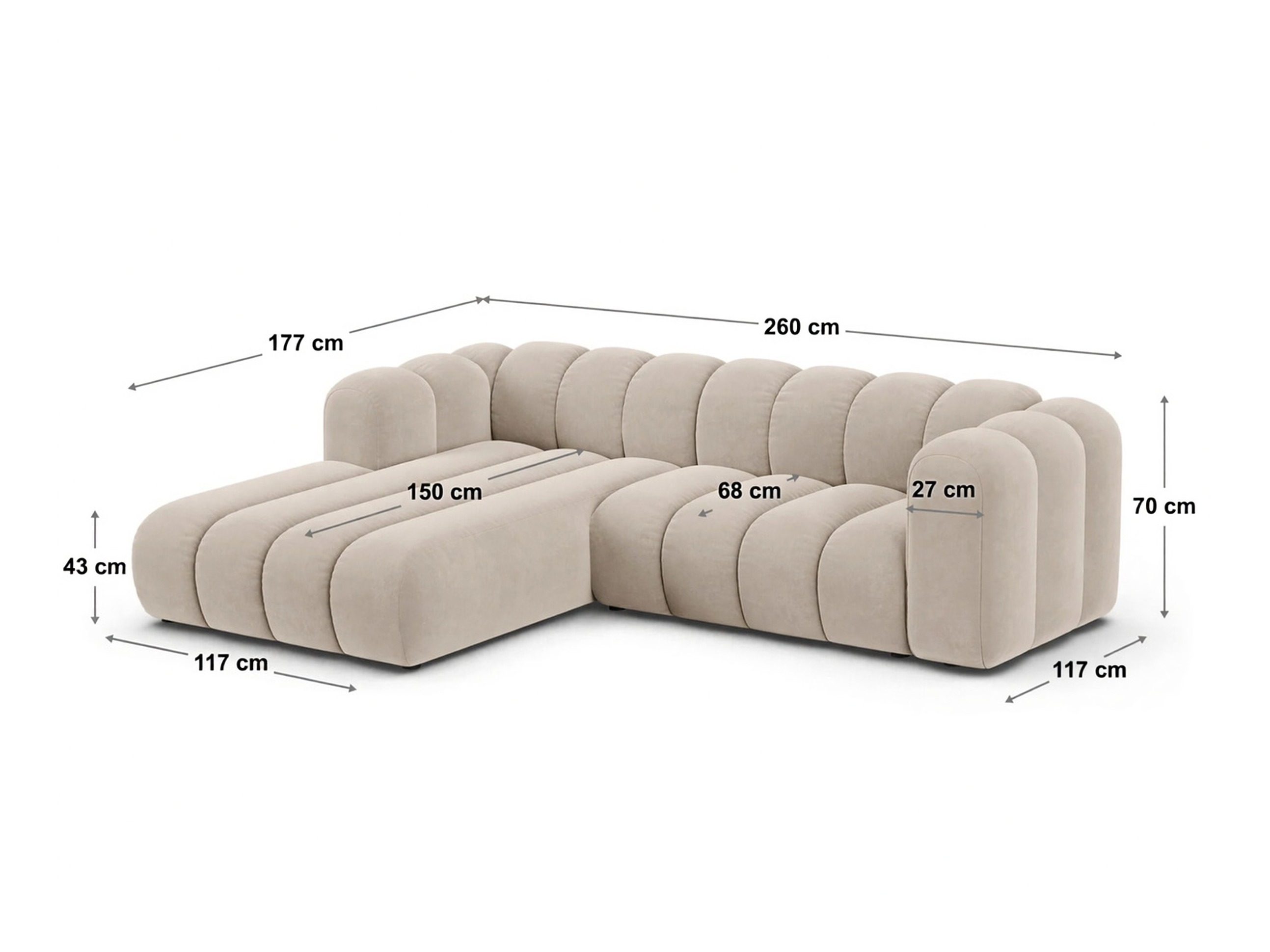 Modulares Ecksofa Cirleve 112 (Baloo 2085)