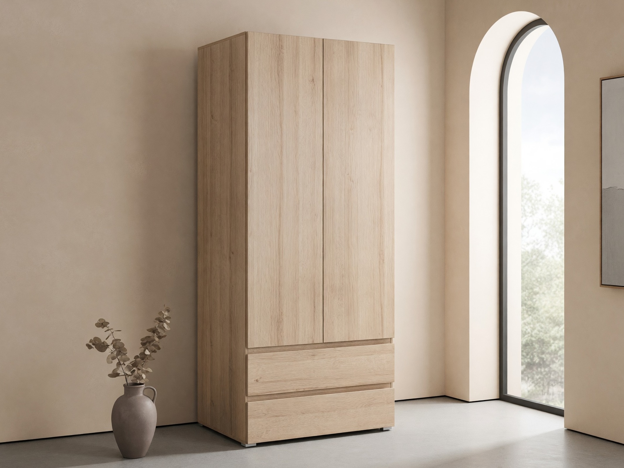 Kleiderschrank Cirdora 101 (Sonoma eichenholz)