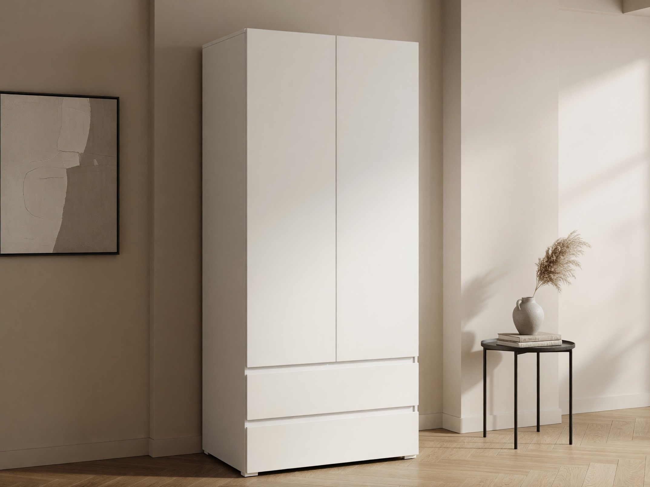 Kleiderschrank Cirdora 101 (Weiss)