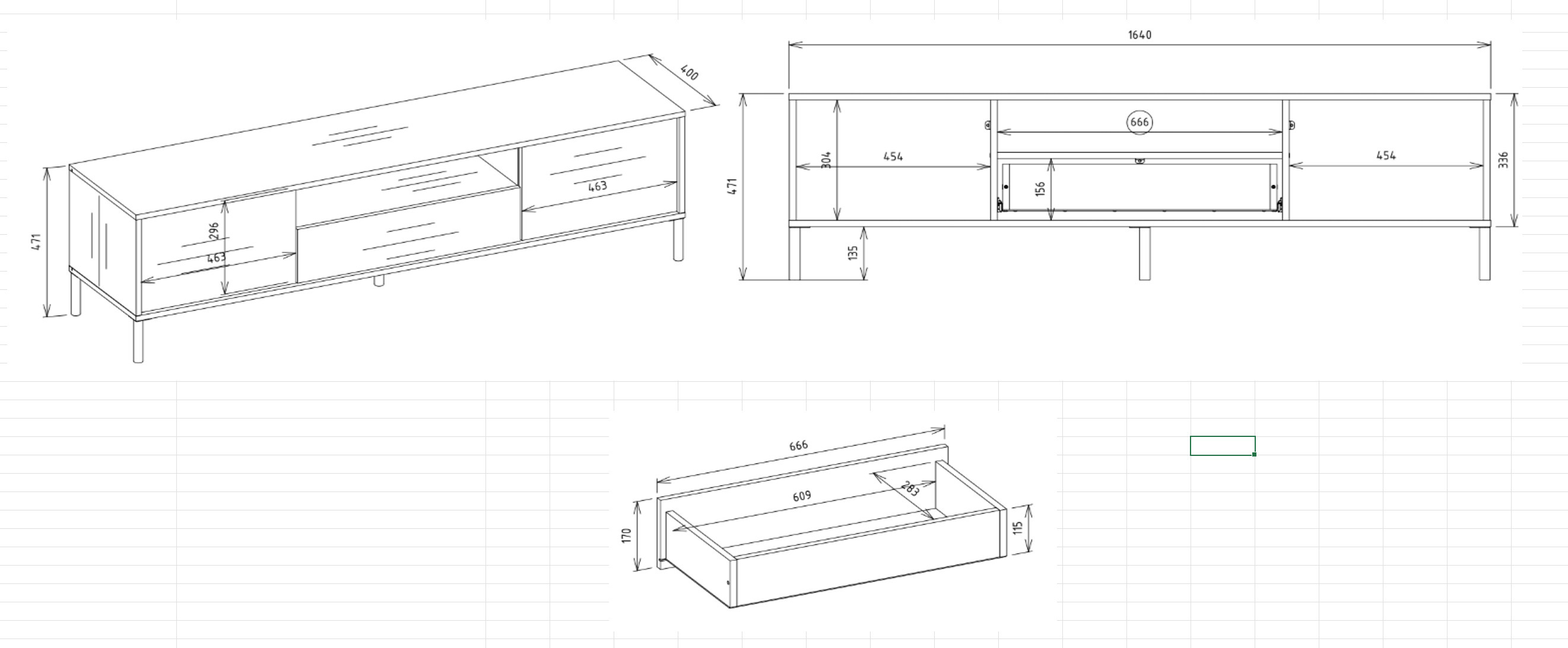 TV-Möbel Orlsone 100 (Kaschmir)
