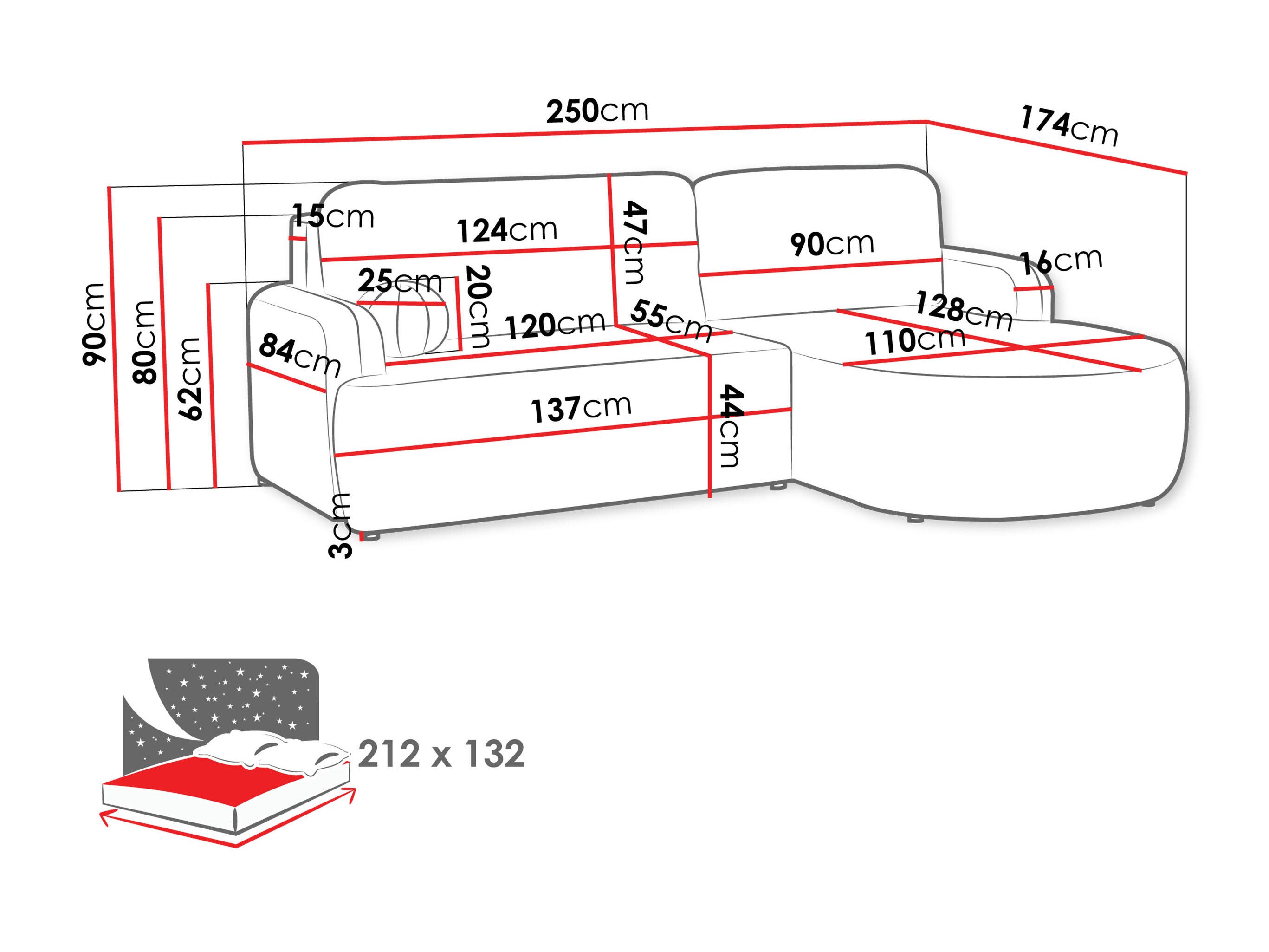 Ecksofa Comfivo Popis (Lambi 07)