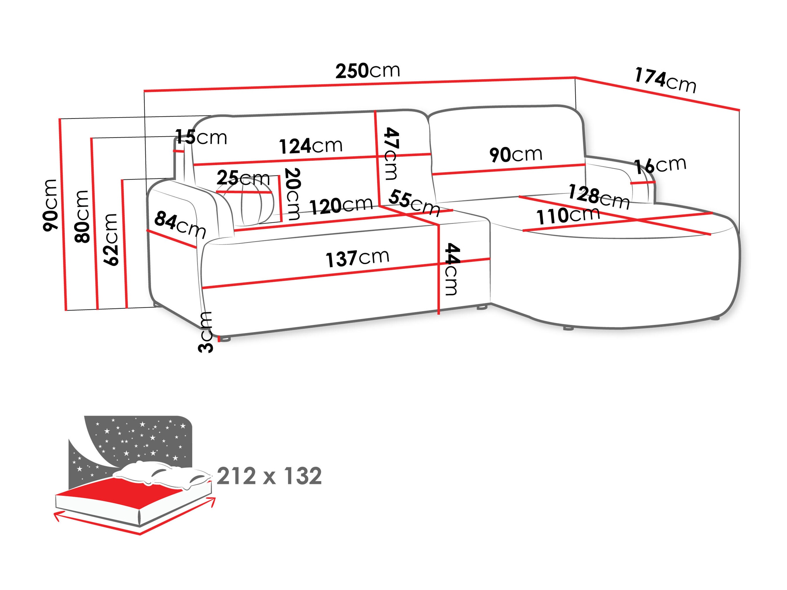 Ecksofa Comfivo Popis (Wave 05)