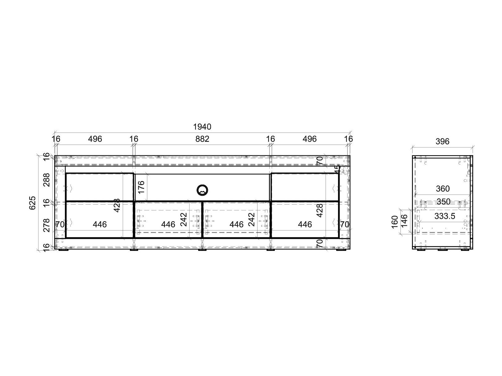 TV-Möbel Ophtola 108