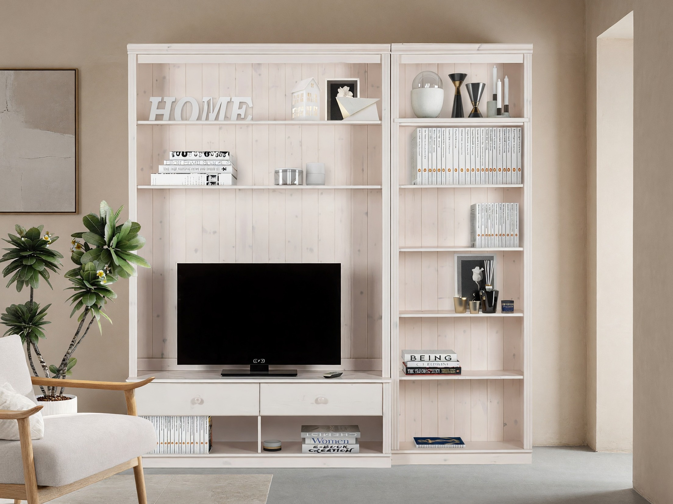 Wohnzimmer-Sets Saltoro 106 (Weiss)