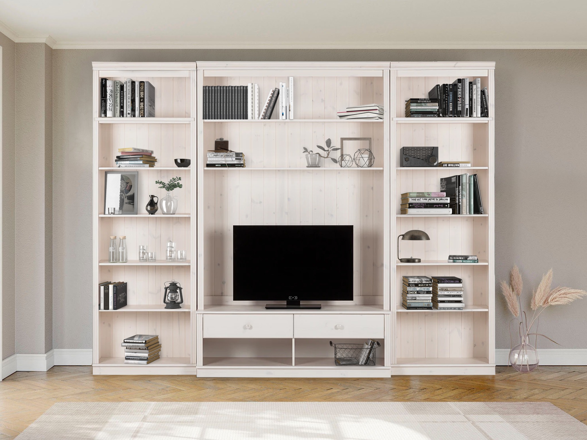 Wohnzimmer-Set Saltoro 127 (Weiss)