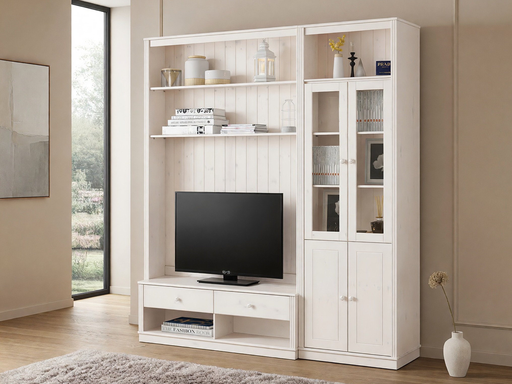 Wohnzimmer-Sets Saltoro 124 (Weiss)