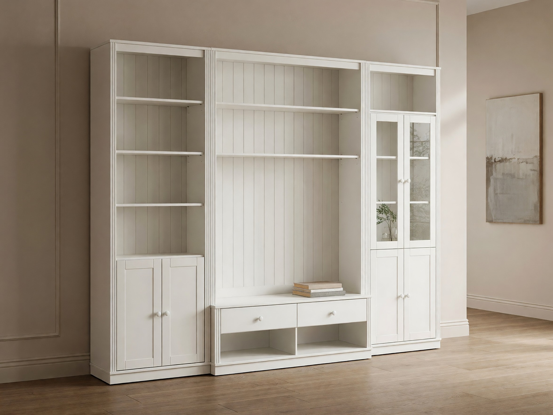 Wohnzimmer-Sets Saltoro 140 (Weiss)