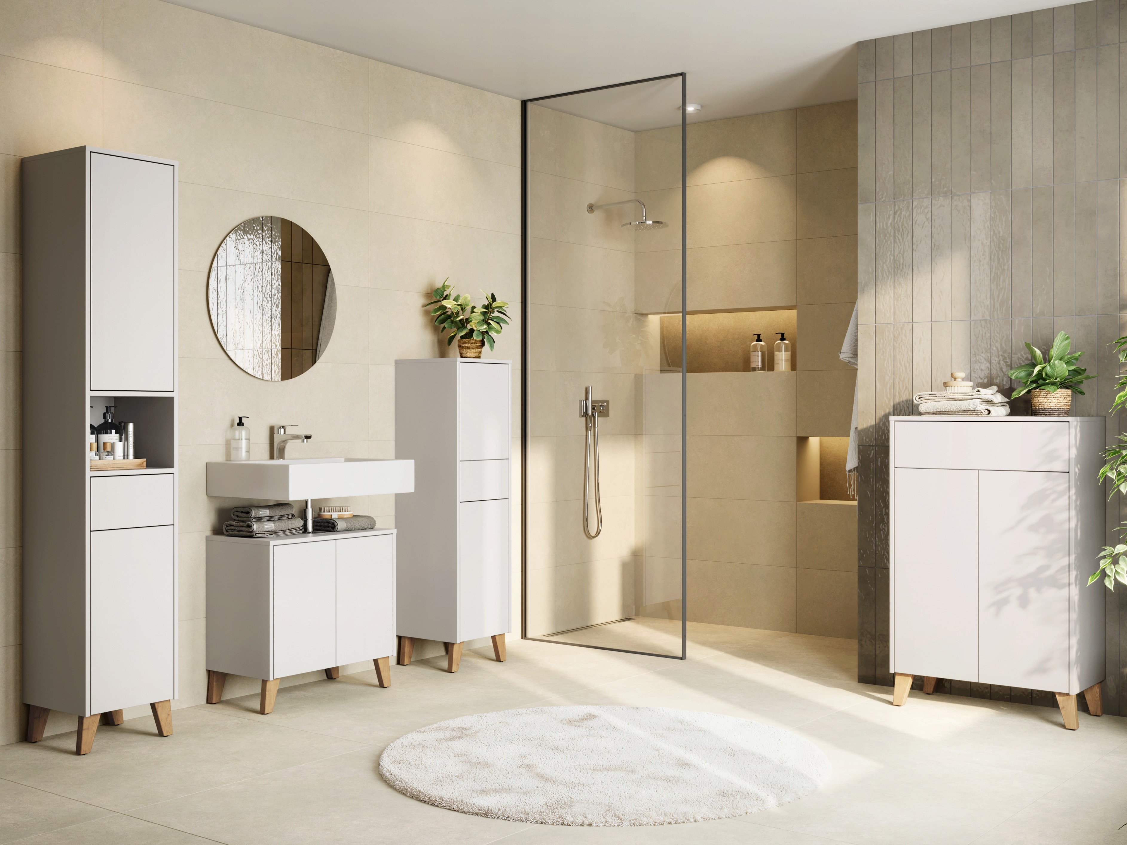 Stehender Badezimmerschrank Voseri 103