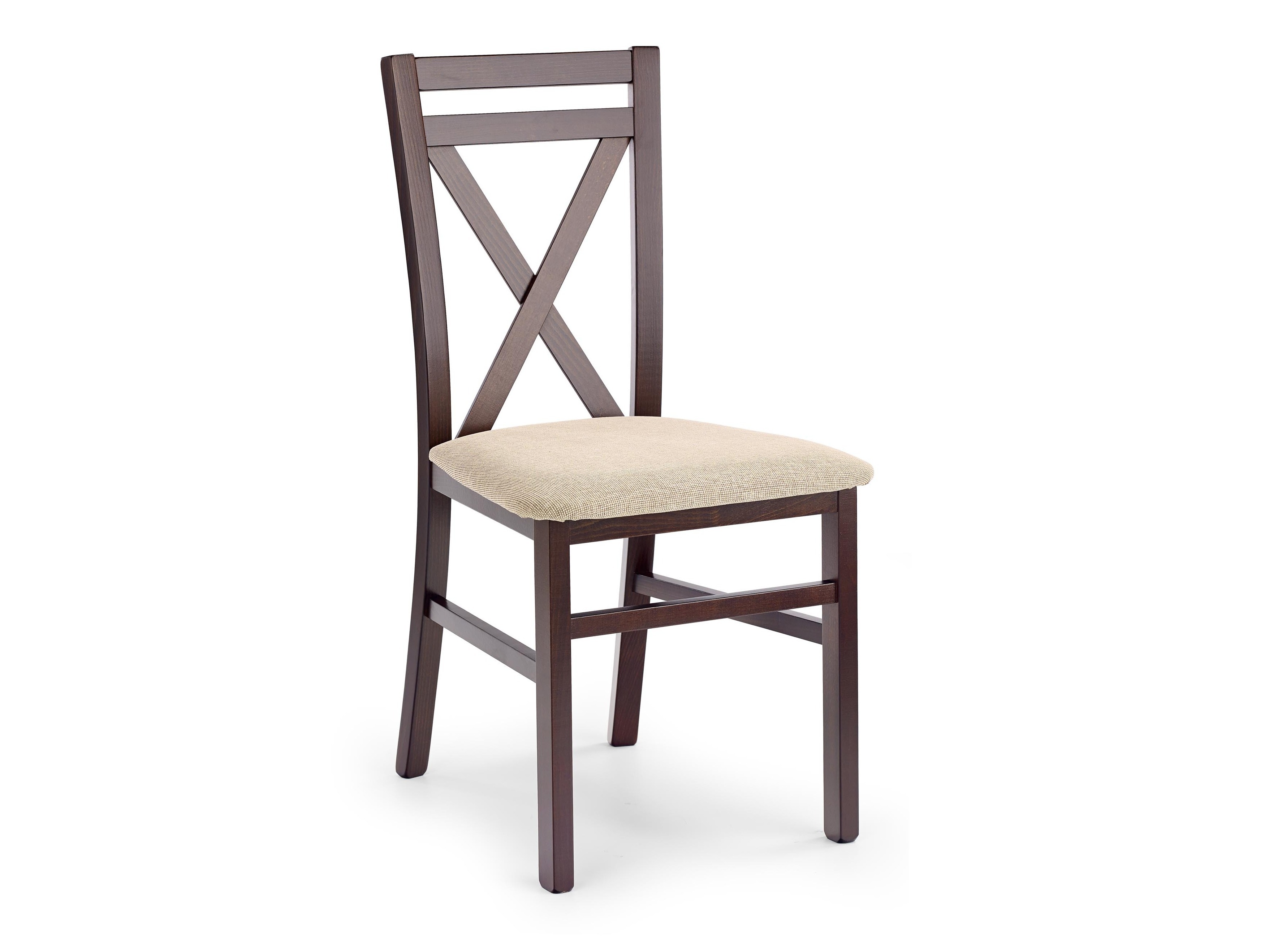 Stuhl Houston 593 (Nussholzoptik dunkel + Hellbraun)