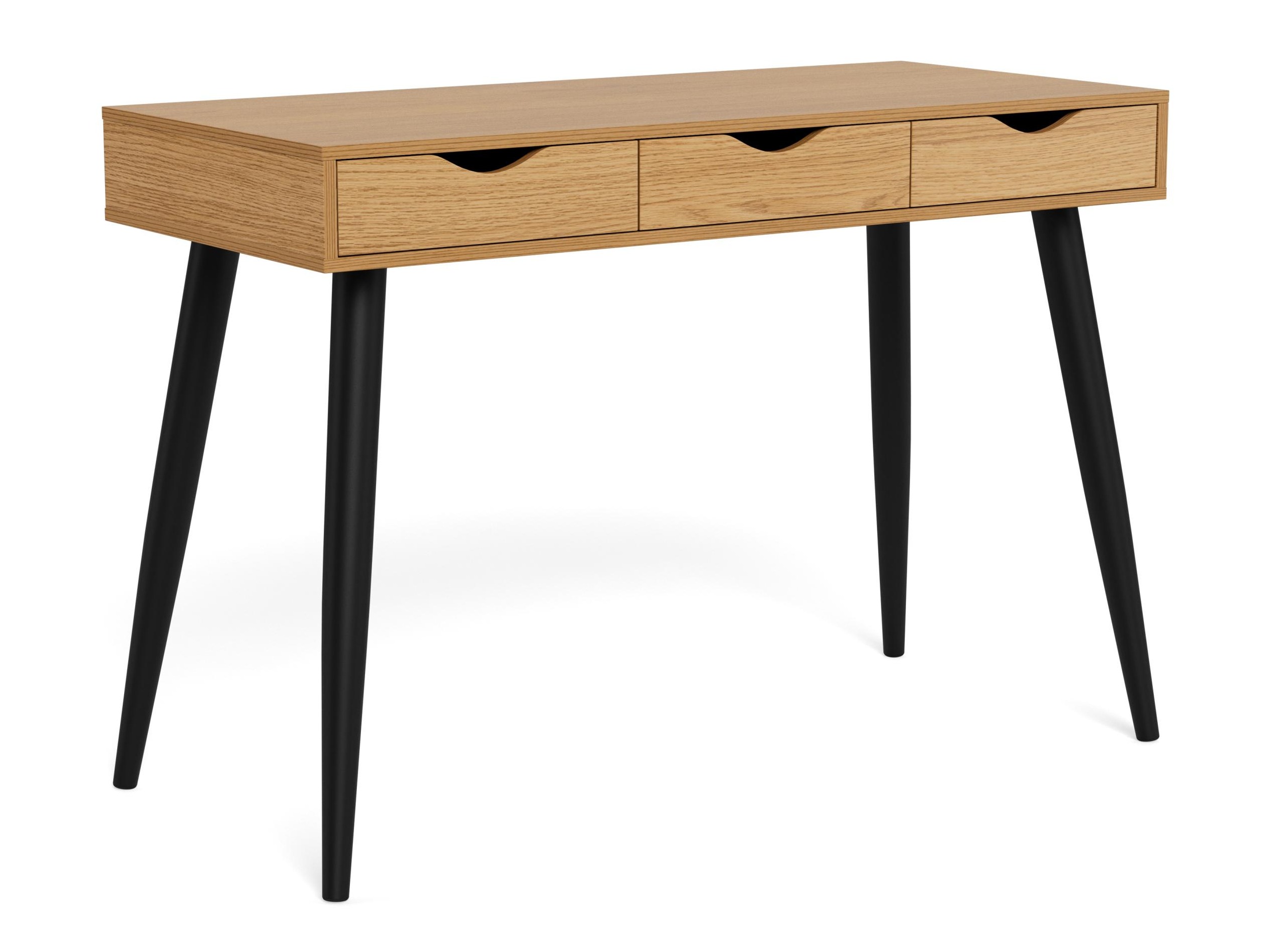 Bürotisch Norsica 113 (Wildeiche + Schwarz)