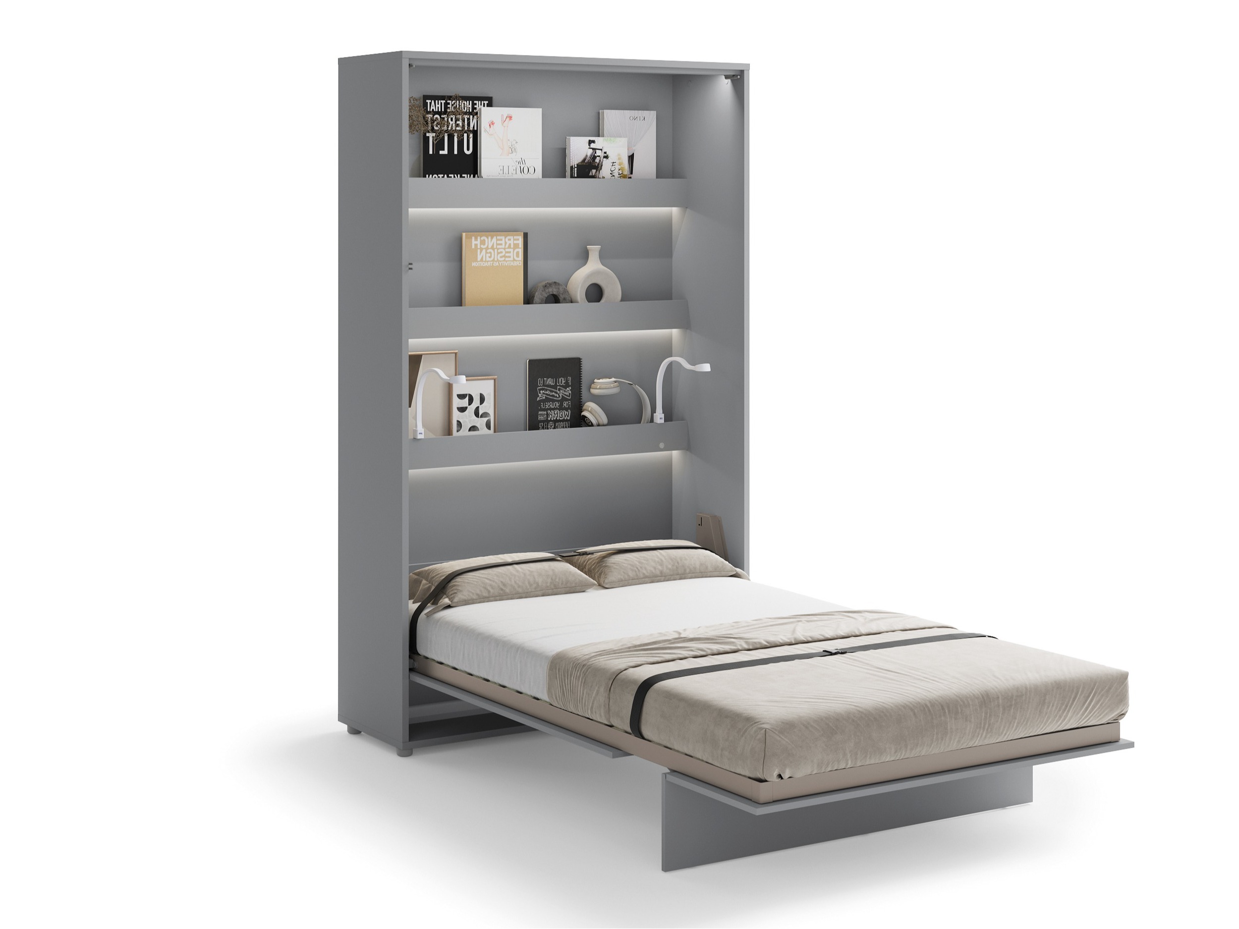 Schrankbett Concept Pro Lenart (Grau)